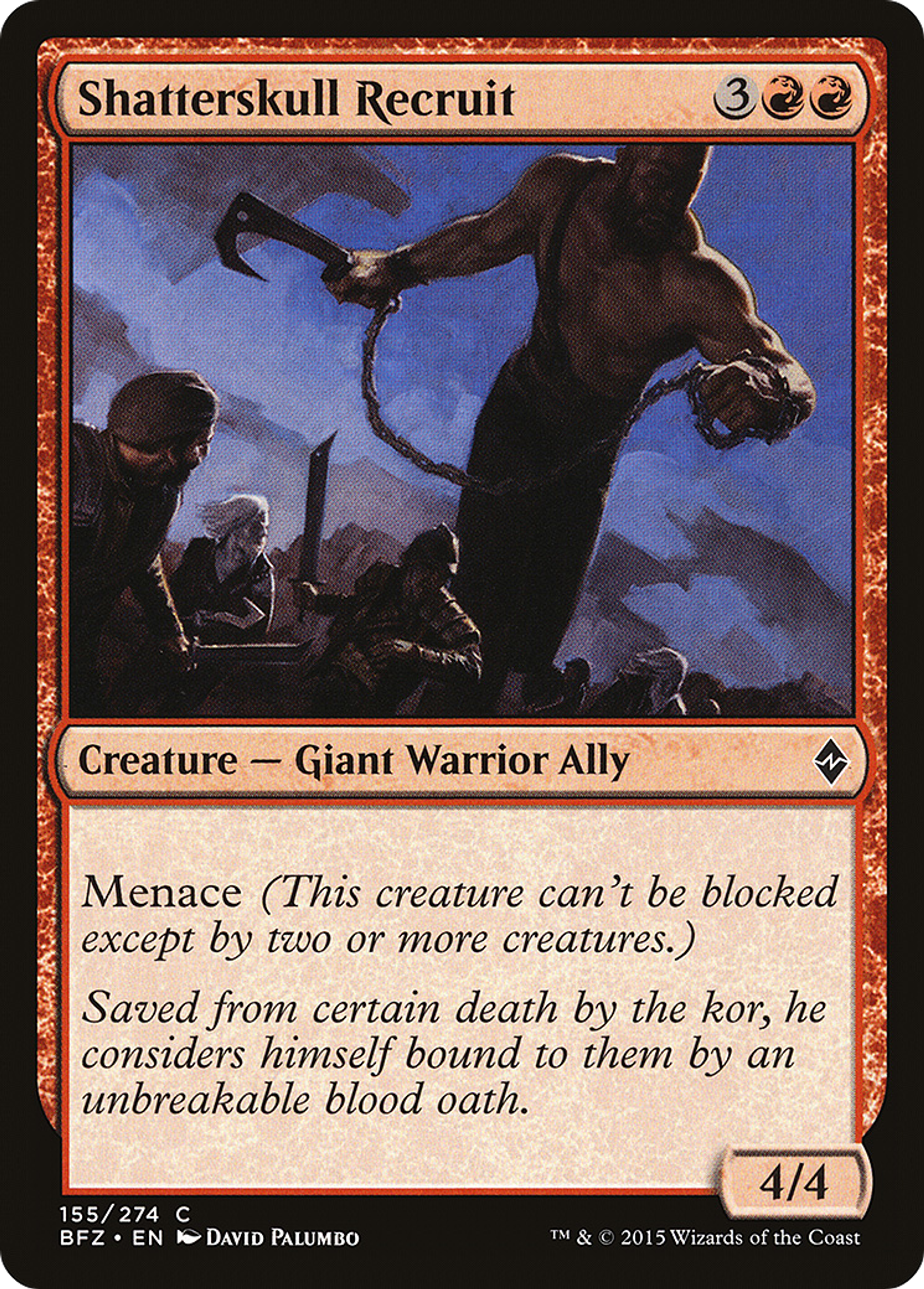 Recrue de Fracassecrâne — Battle for Zendikar — Magic: The Gathering