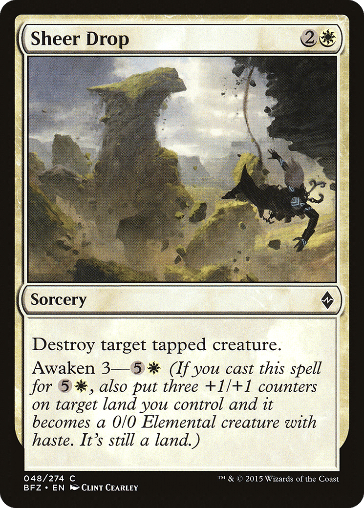 Sheer Drop — Battle for Zendikar — Magic: The Gathering