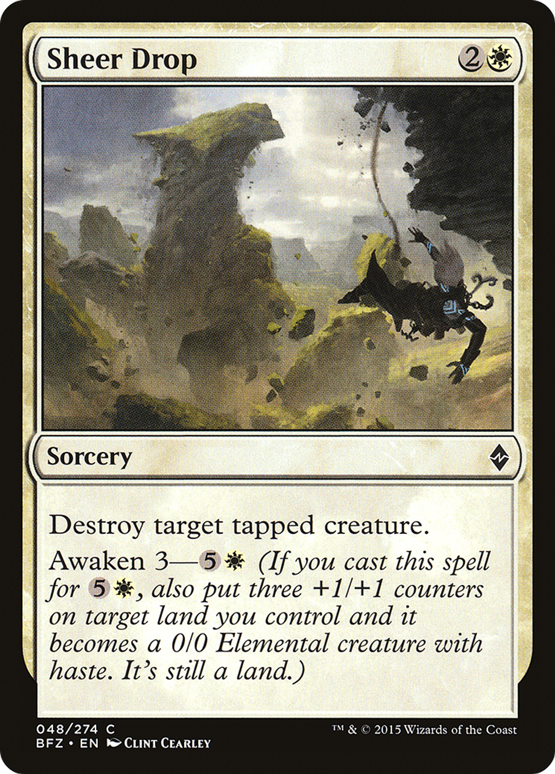 Chute à pic — Battle for Zendikar — Magic: The Gathering