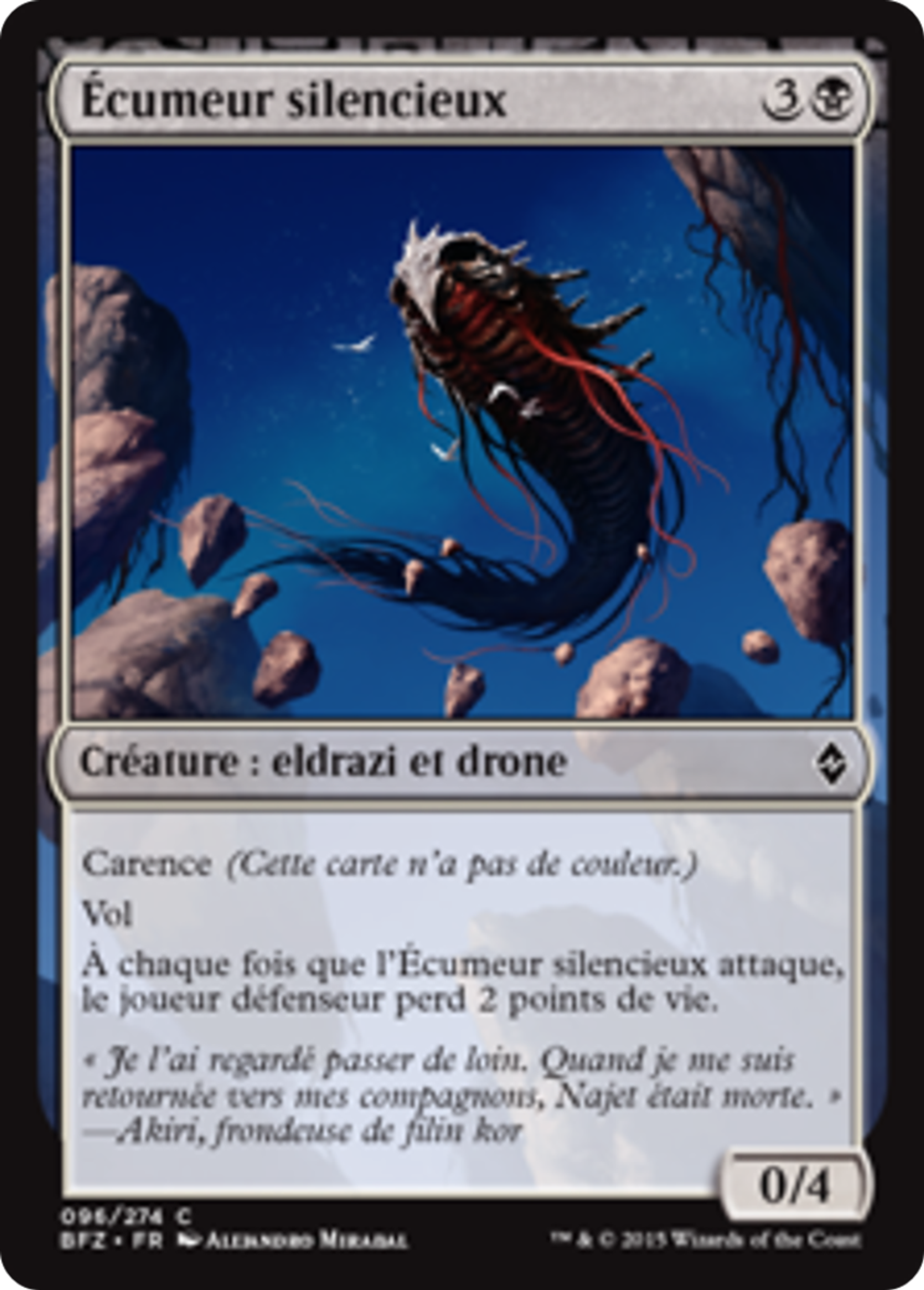 Écumeur silencieux — Battle for Zendikar — Magic: The Gathering