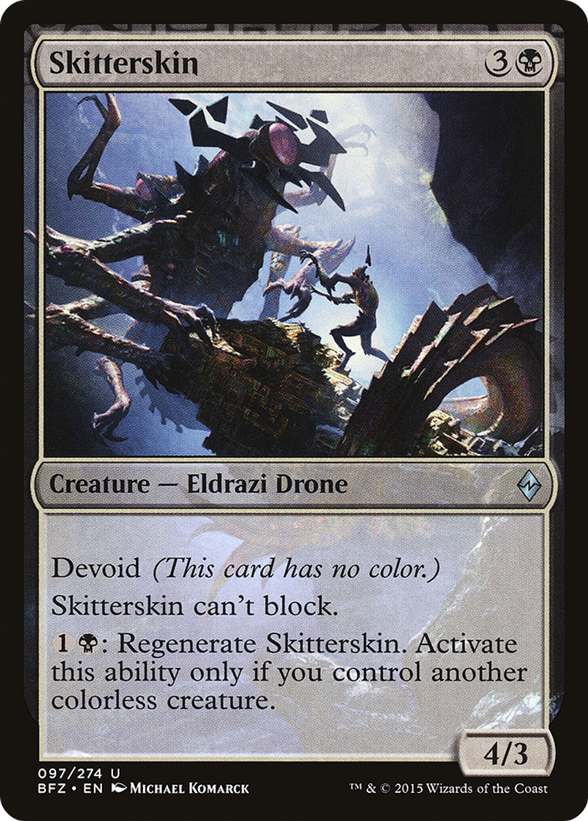 Skitterskin — Battle for Zendikar — Magic: The Gathering