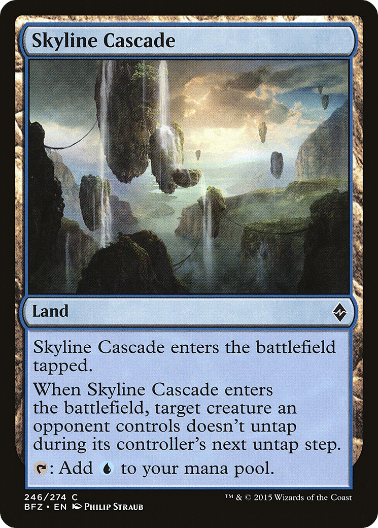 Skyline Cascade — Battle for Zendikar — Magic: The Gathering