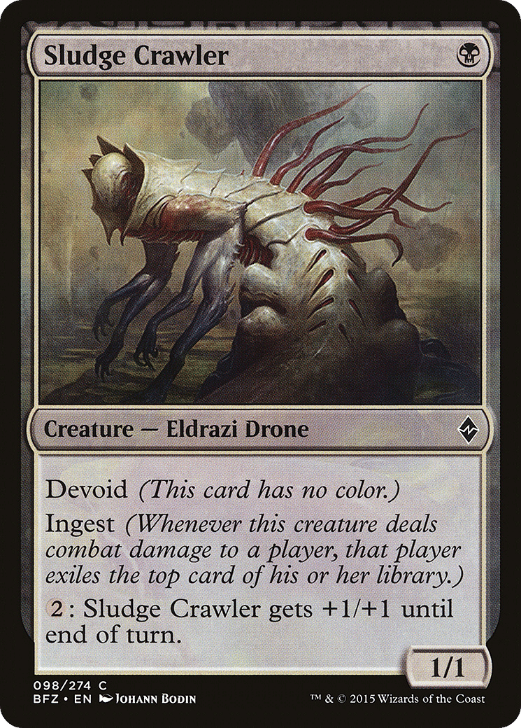 Sludge Crawler — Battle for Zendikar — Magic: The Gathering