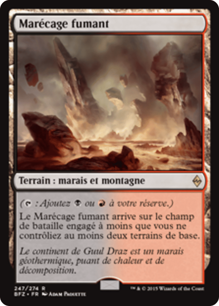 Marécage fumant — Battle for Zendikar — Magic: The Gathering