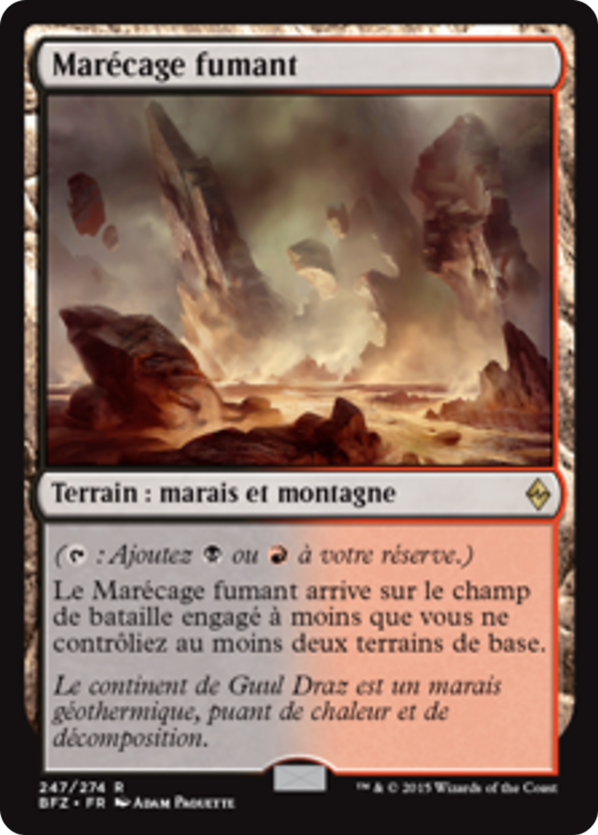 Marécage fumant — Battle for Zendikar — Magic: The Gathering