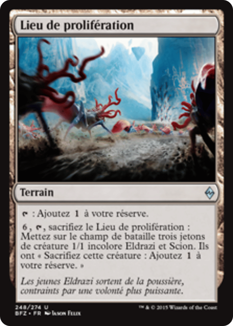 Lieu de prolifération — Battle for Zendikar — Magic: The Gathering