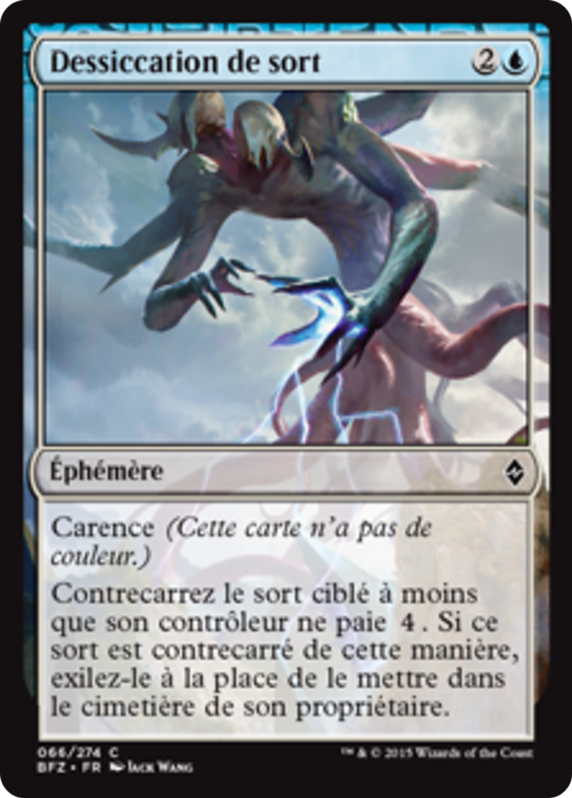 Dessiccation de sort — Battle for Zendikar — Magic: The Gathering
