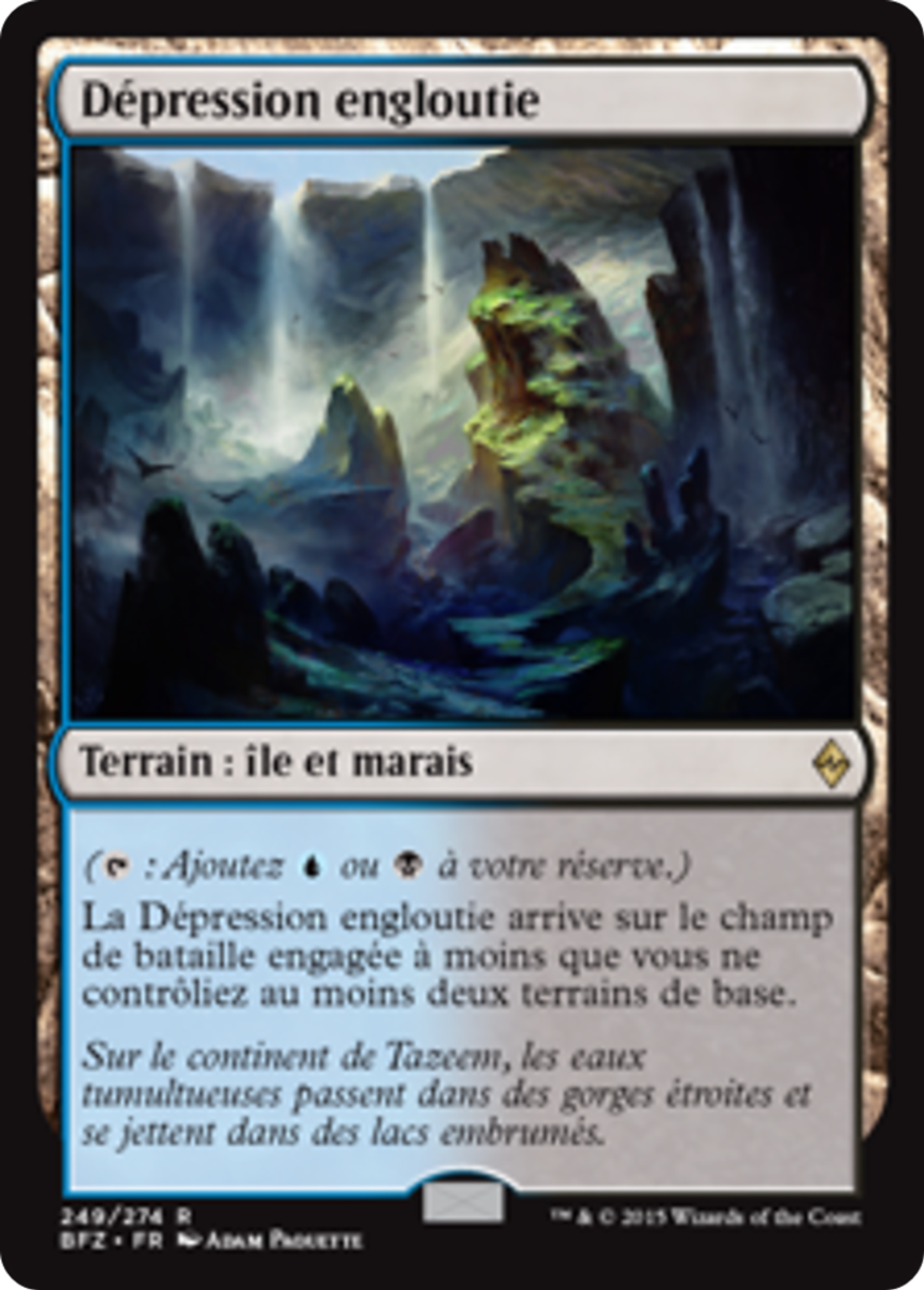 Dépression engloutie — Battle for Zendikar — Magic: The Gathering