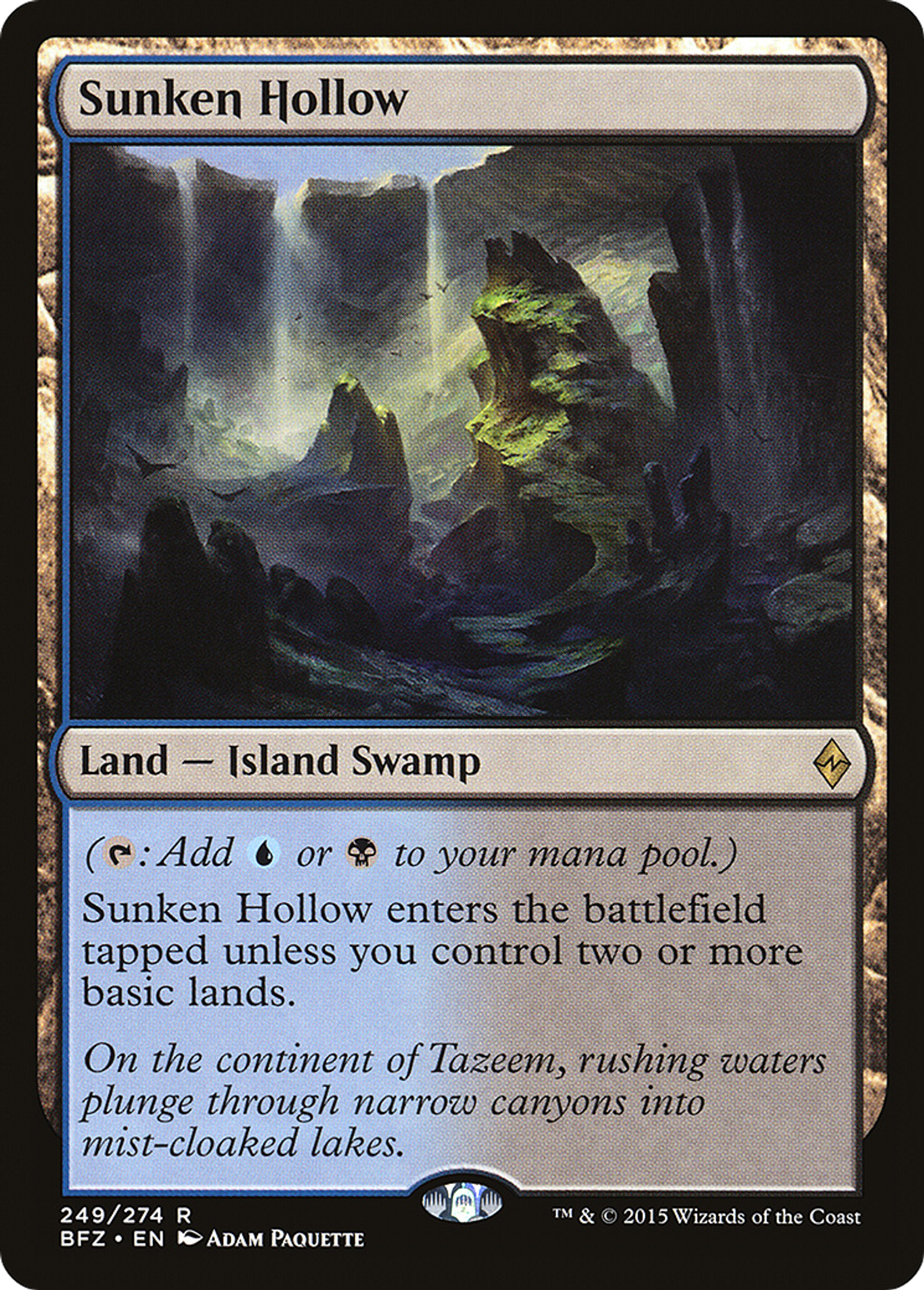 Sunken Hollow — Battle for Zendikar — Magic: The Gathering