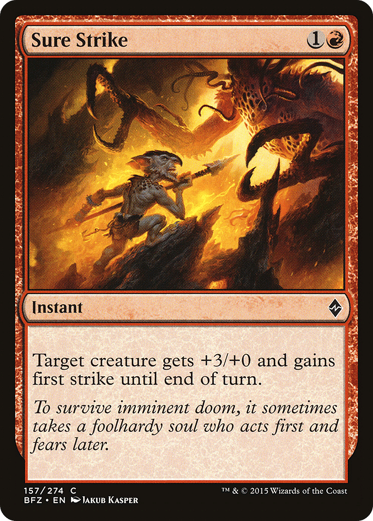 Sure Strike — Battle for Zendikar — Magic: The Gathering