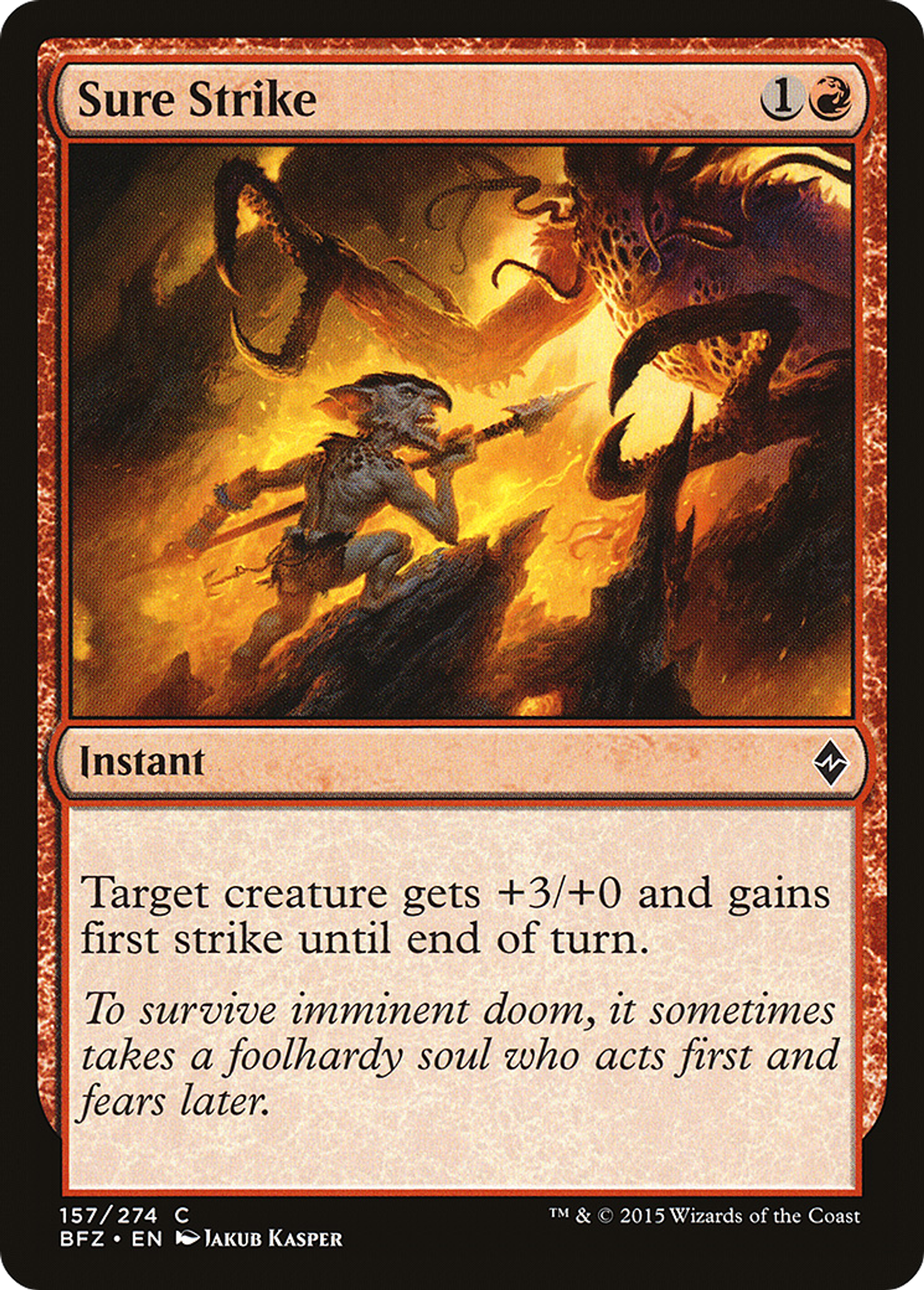 Sure Strike — Battle for Zendikar — Magic: The Gathering