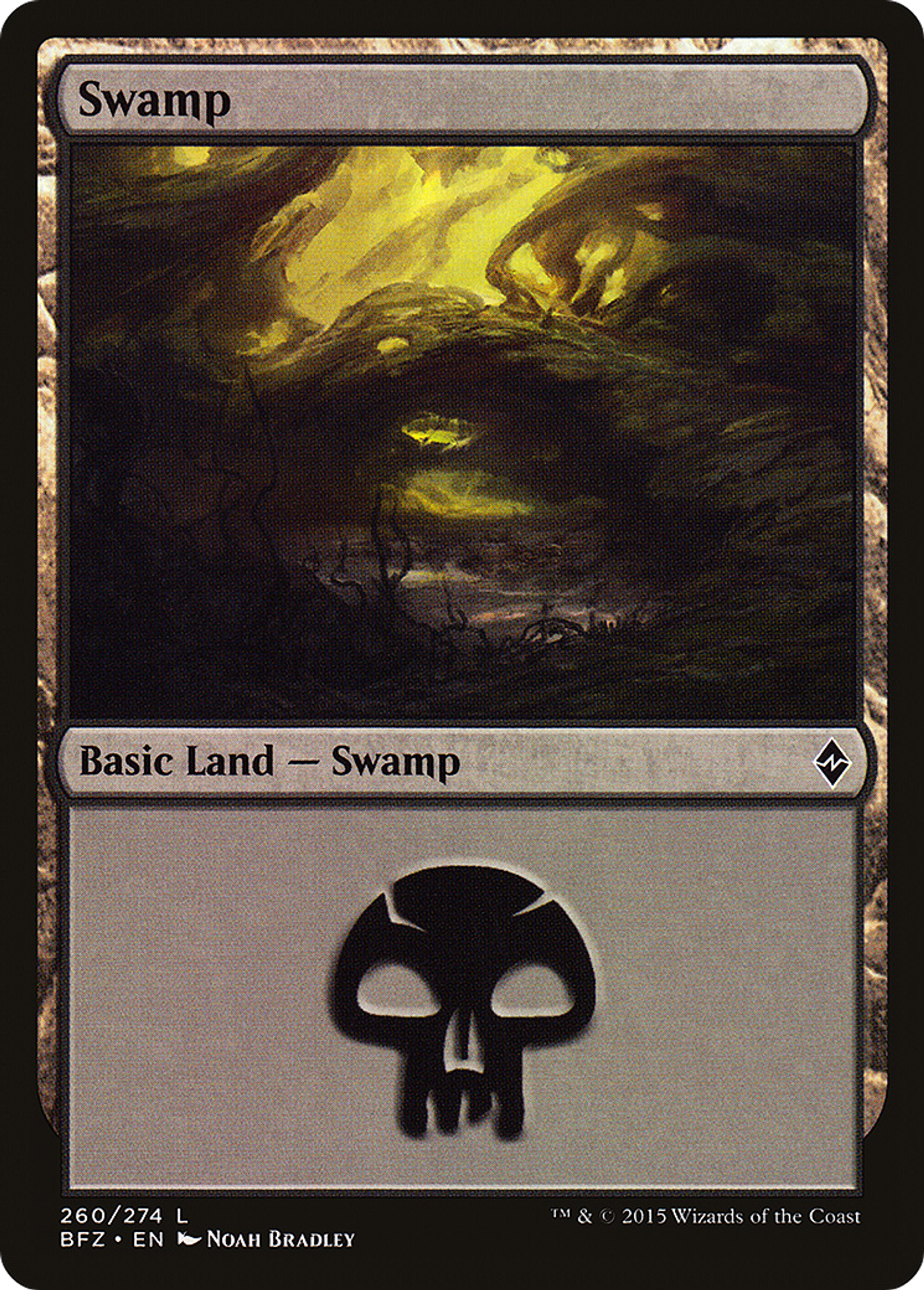 Swamp — Battle for Zendikar — Magic: The Gathering