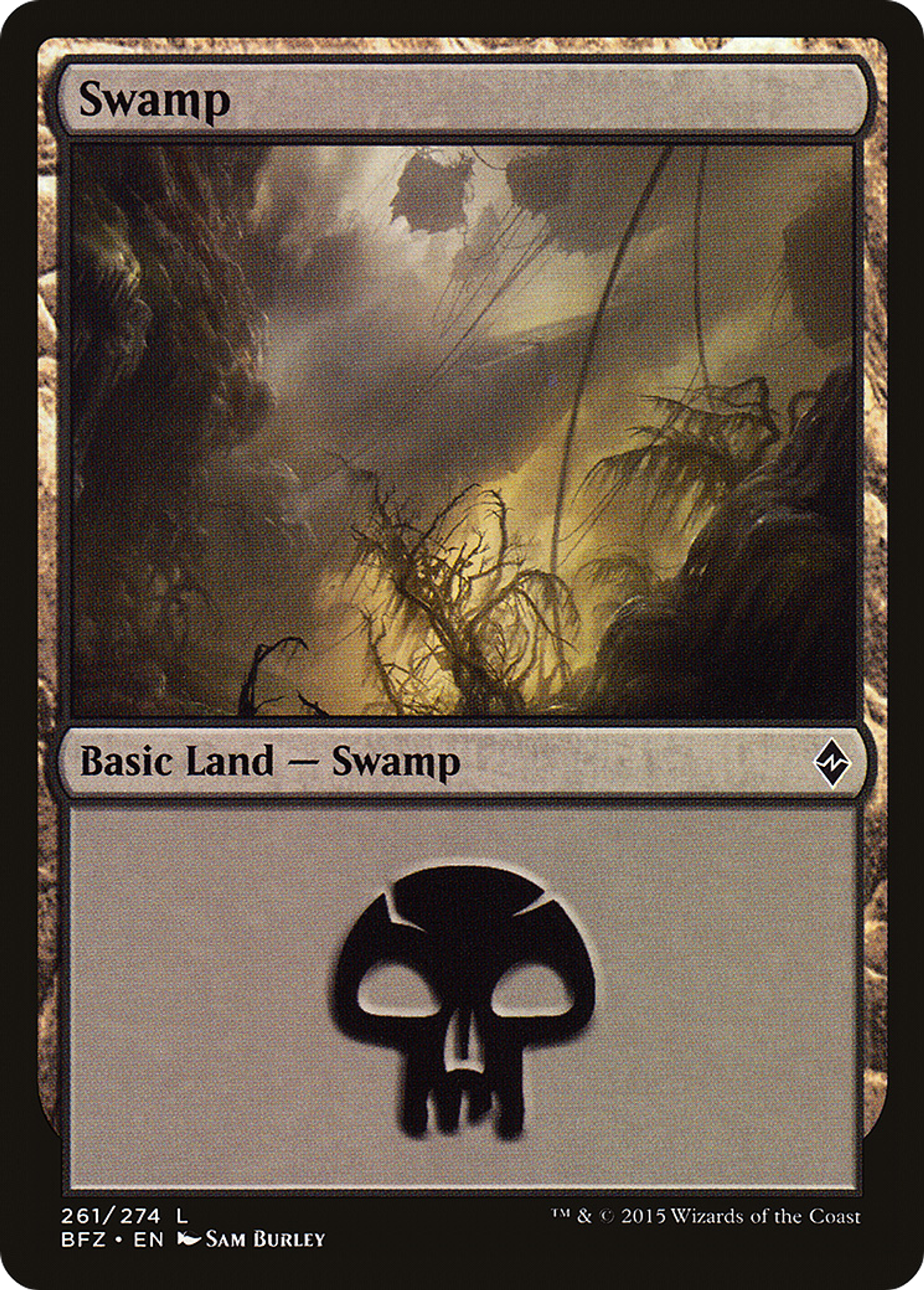 Swamp — Battle for Zendikar — Magic: The Gathering