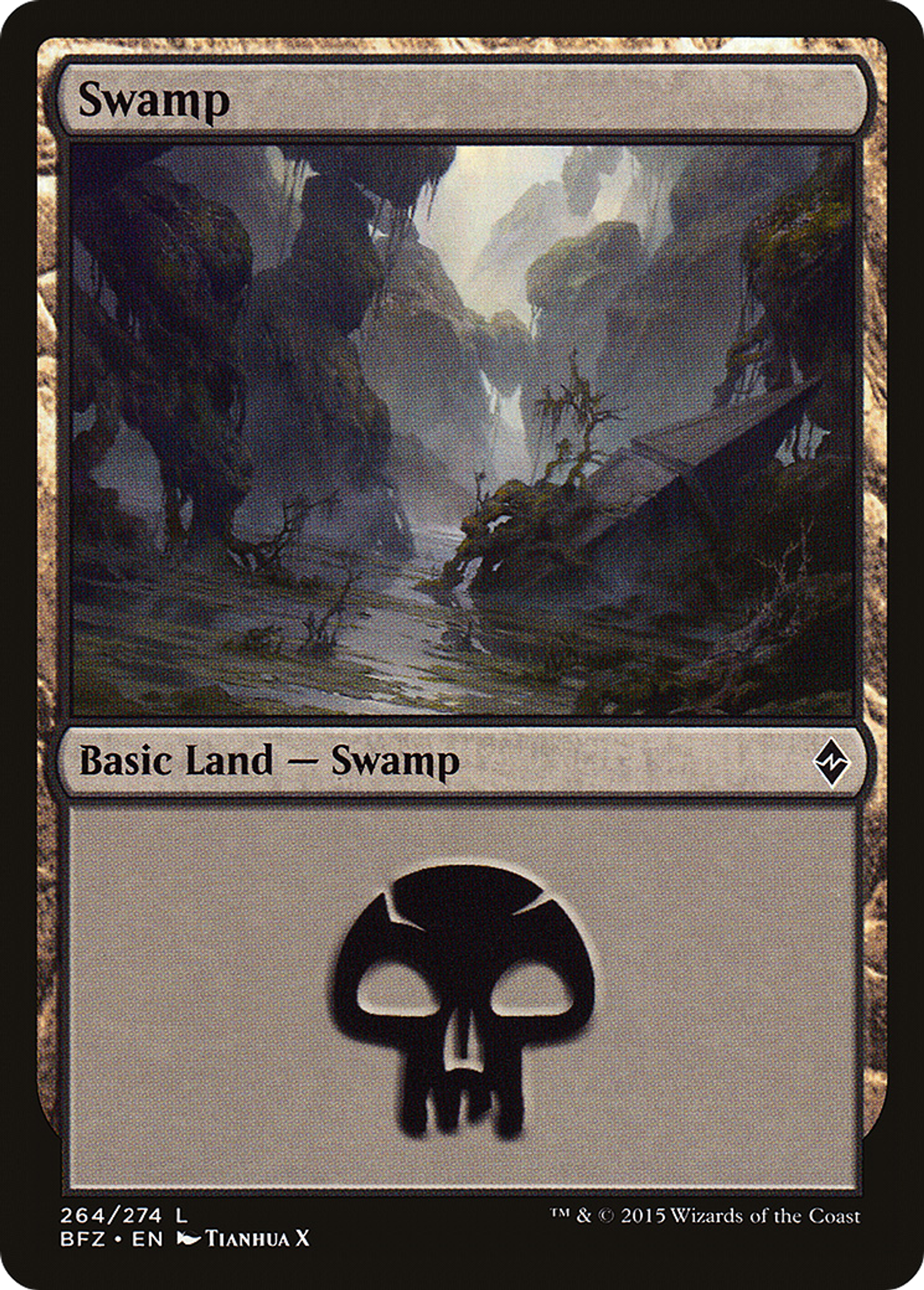 Swamp — Battle for Zendikar — Magic: The Gathering