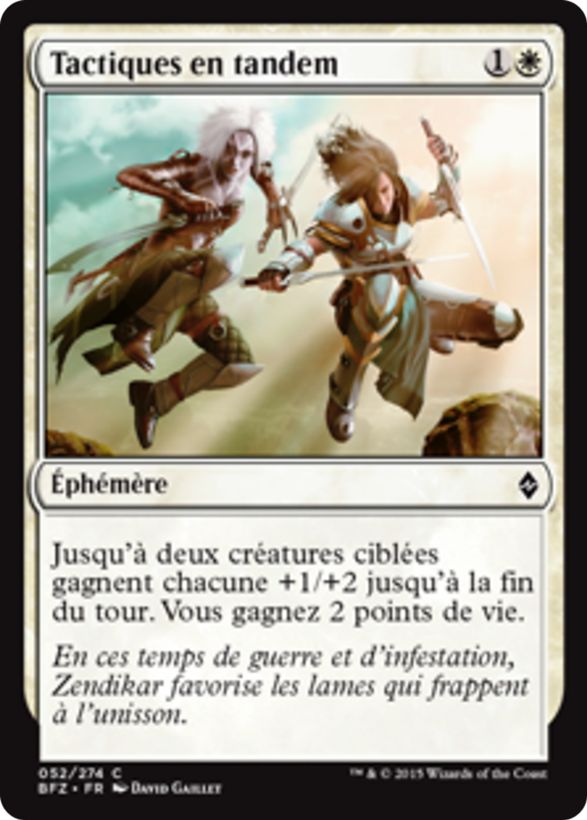Tactiques en tandem — Battle for Zendikar — Magic: The Gathering
