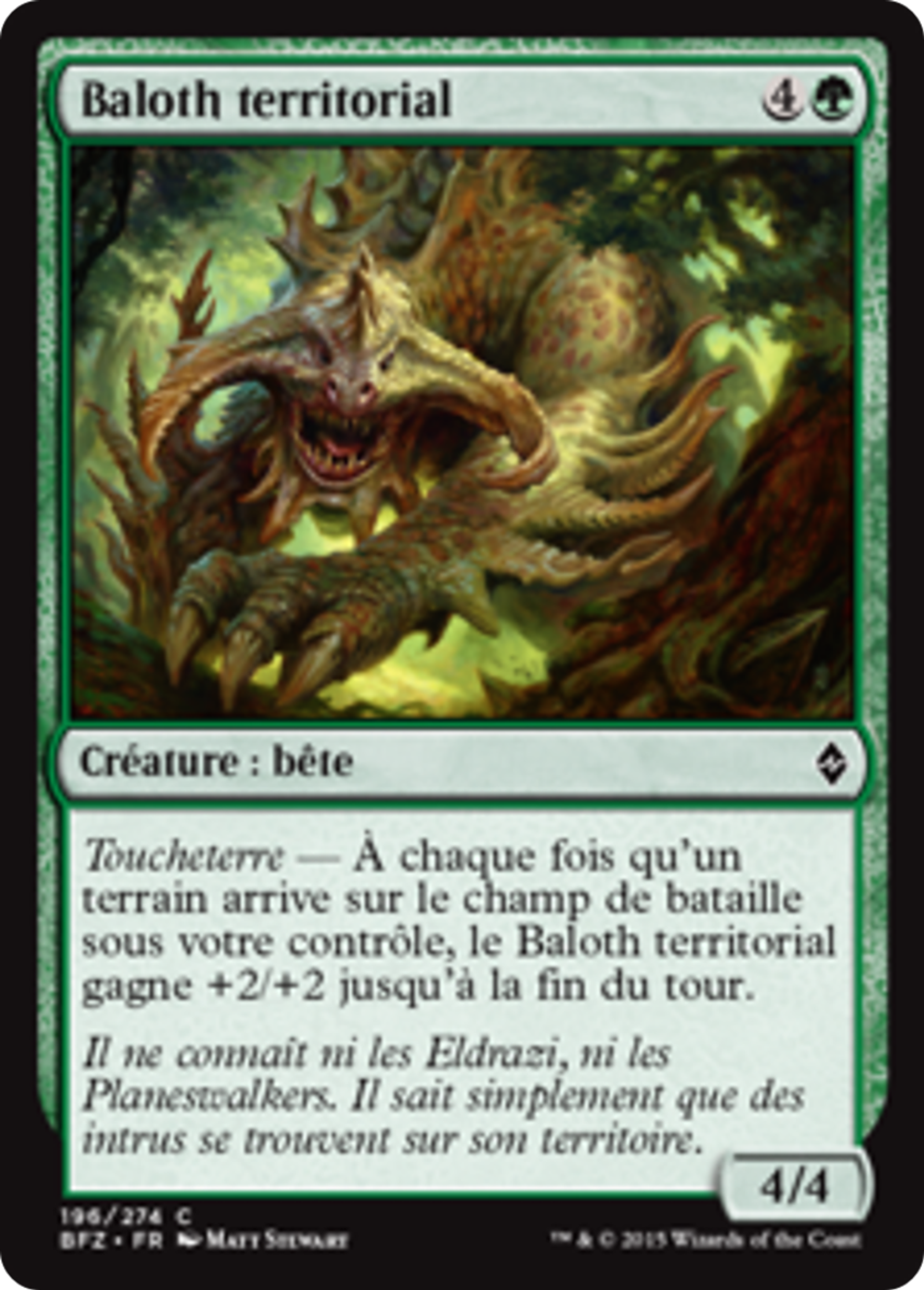 Baloth territorial — Battle for Zendikar — Magic: The Gathering