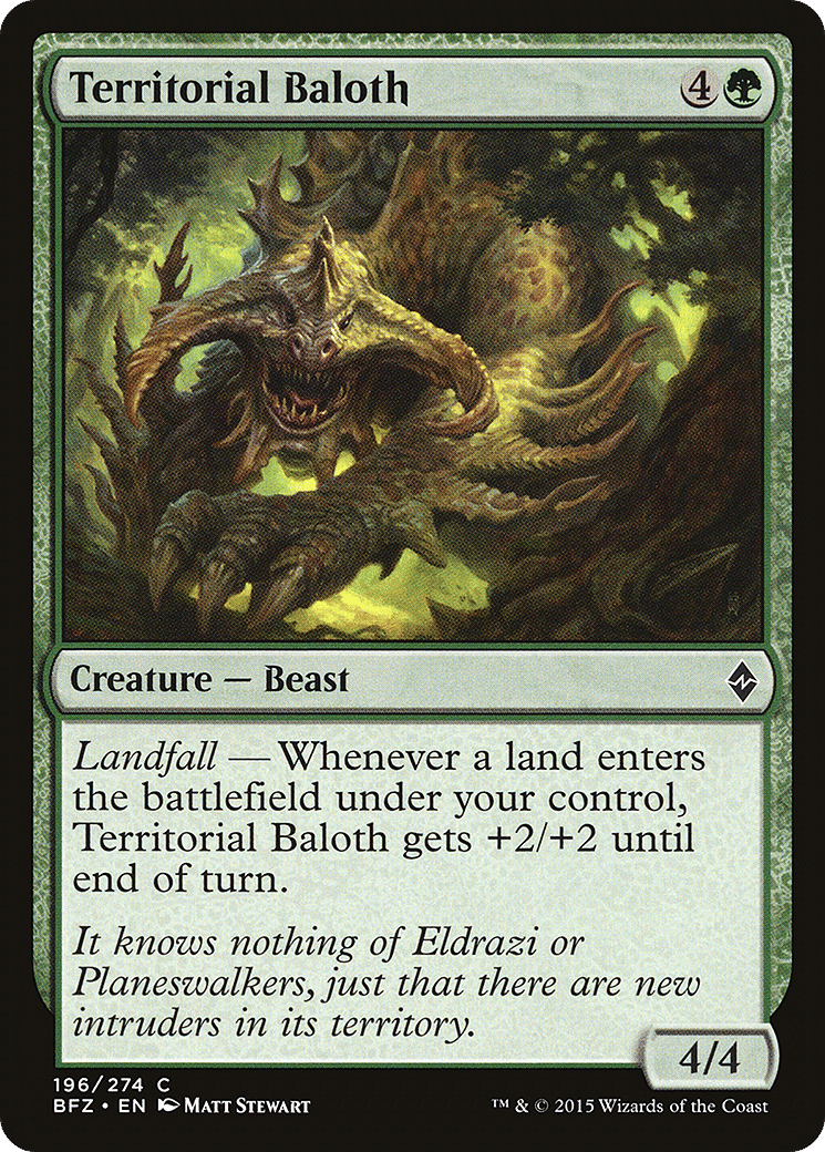 Territorial Baloth — Battle for Zendikar — Magic: The Gathering