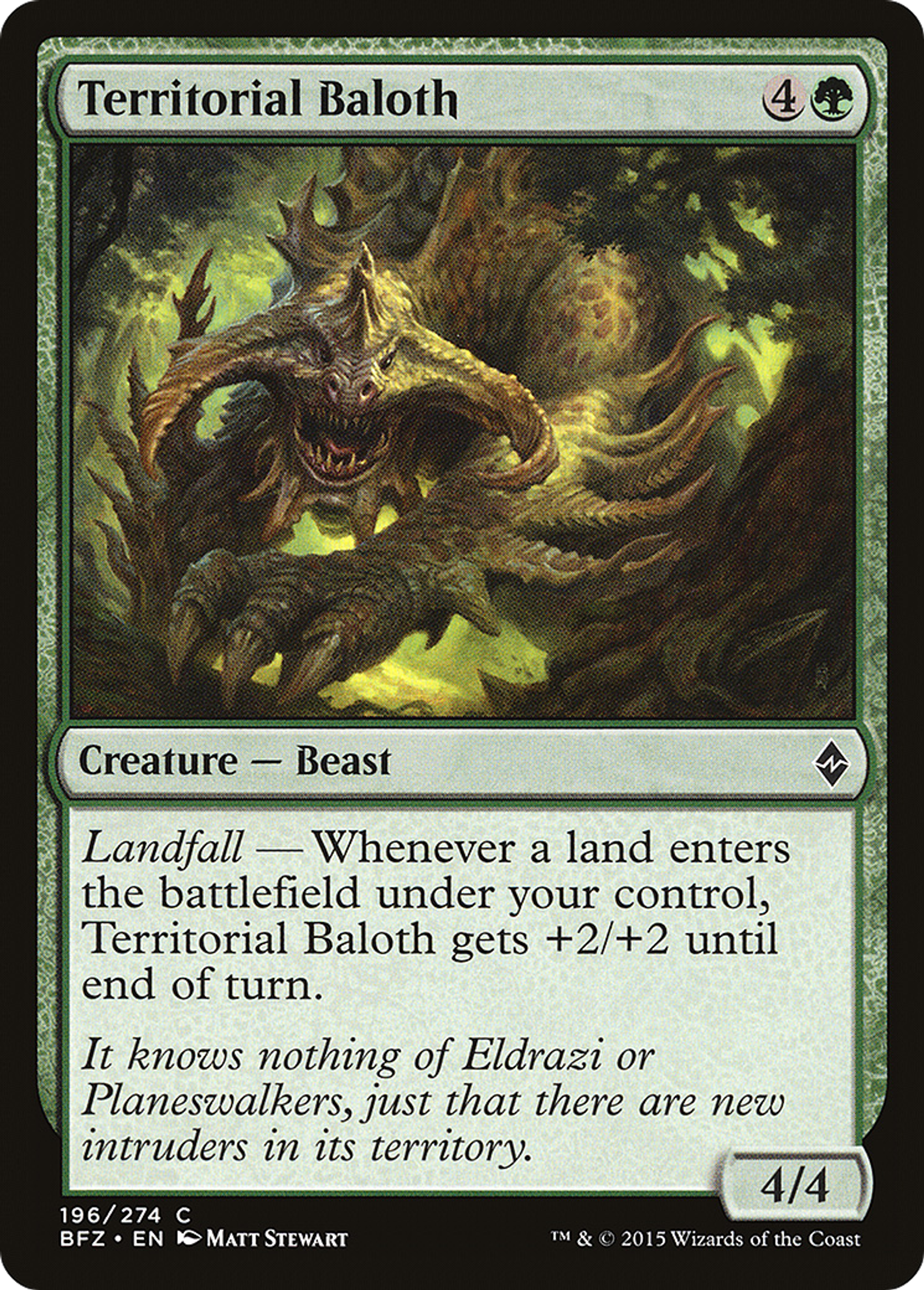 Territorial Baloth — Battle for Zendikar — Magic: The Gathering