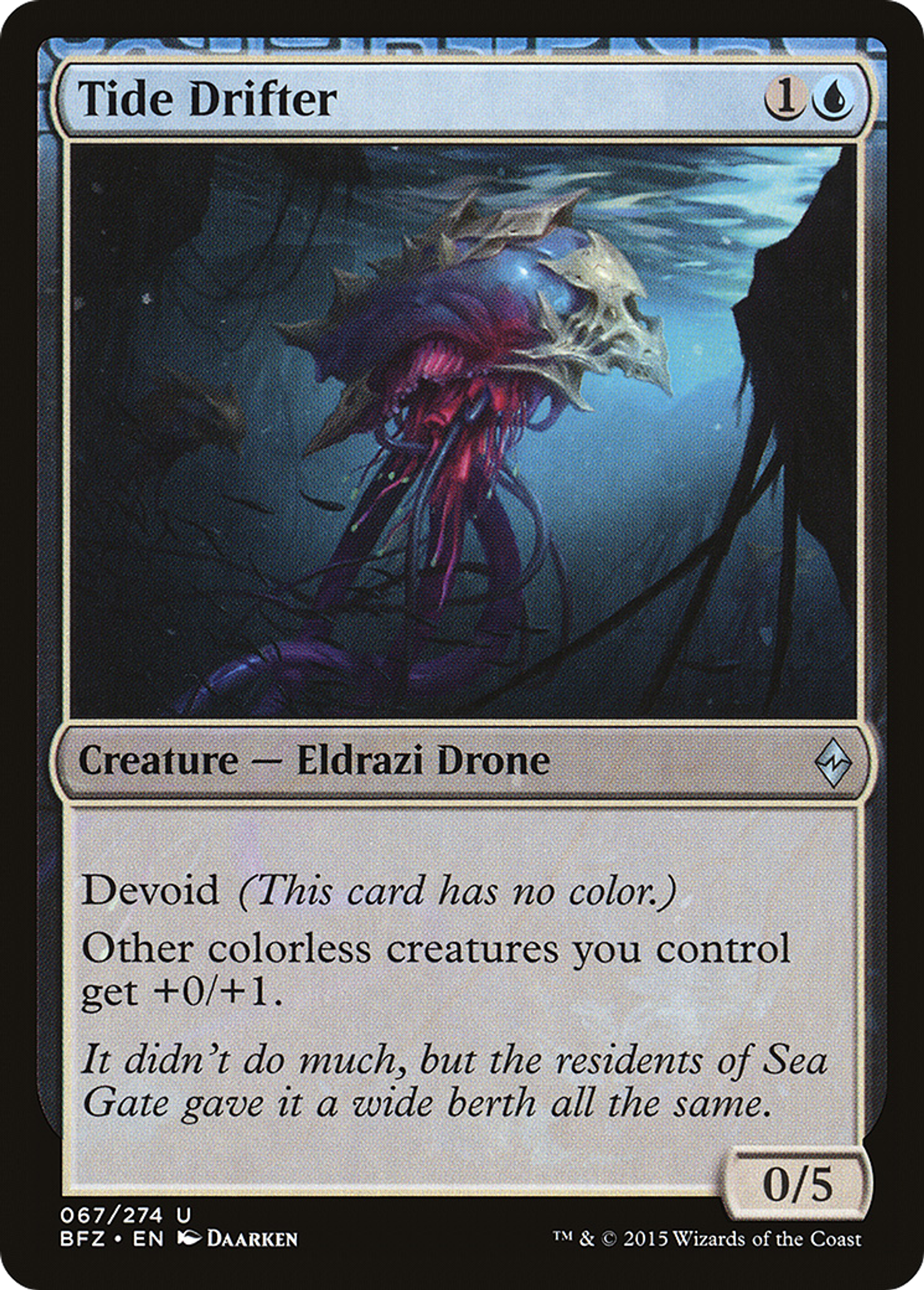 Dériveur du ressac — Battle for Zendikar — Magic: The Gathering