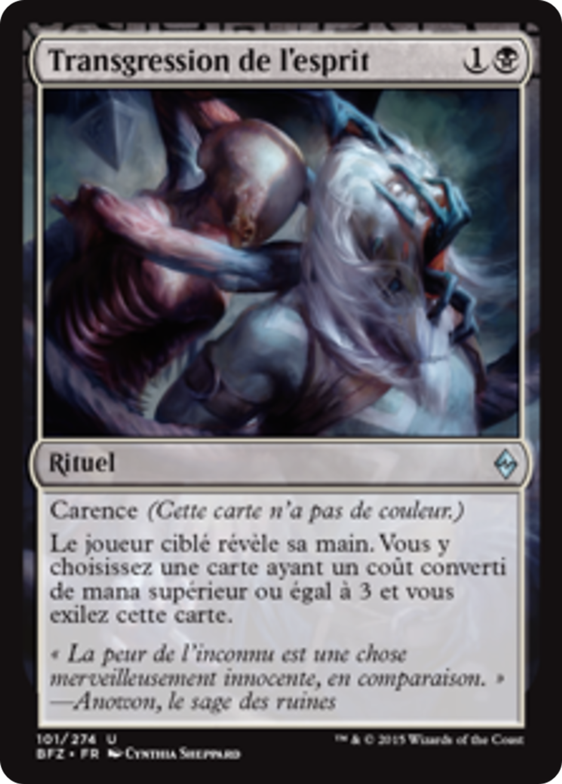Transgression de l'esprit — Battle for Zendikar — Magic: The Gathering
