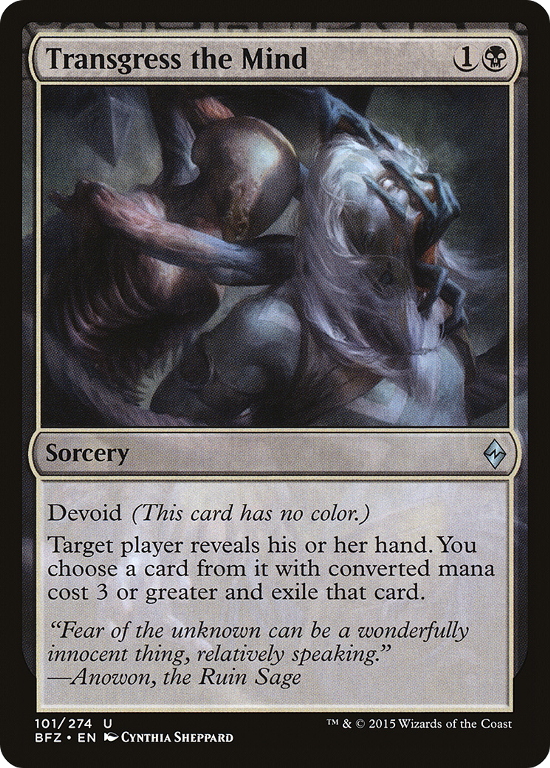 Transgress the Mind — Battle for Zendikar — Magic: The Gathering