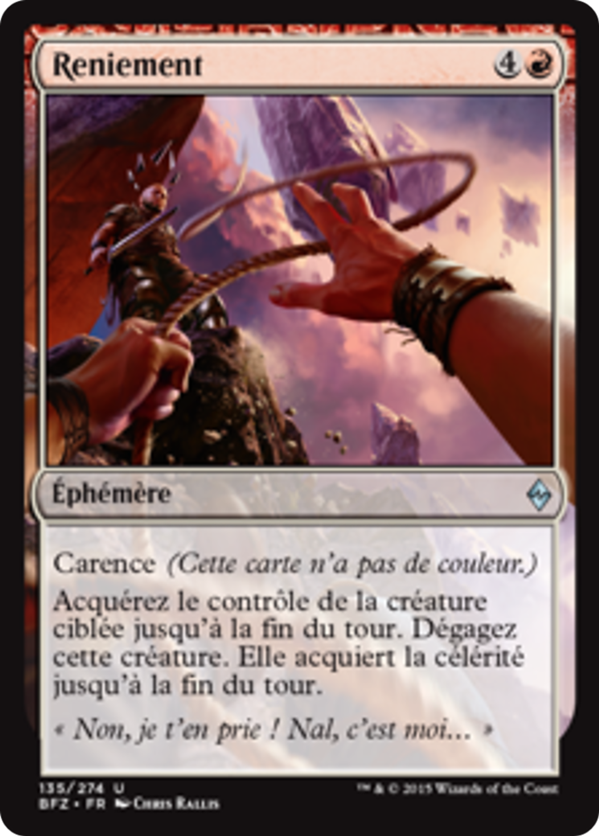 Reniement — Battle for Zendikar — Magic: The Gathering
