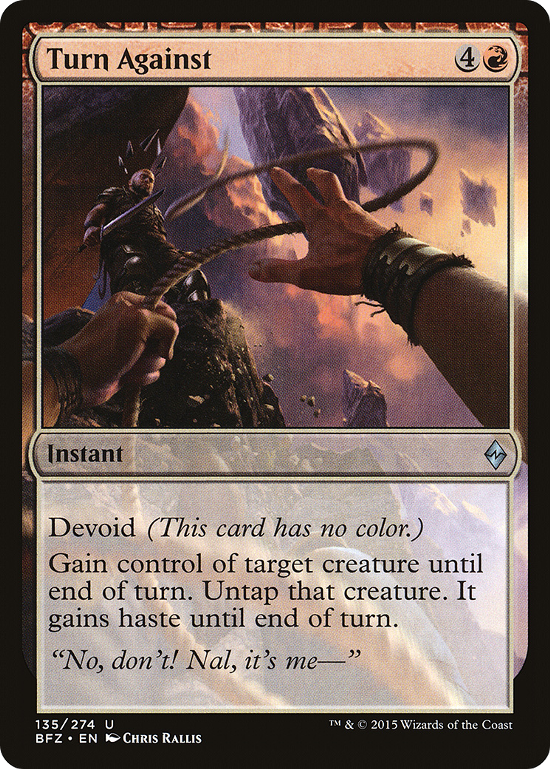 Turn Against — Battle for Zendikar — Magic: The Gathering