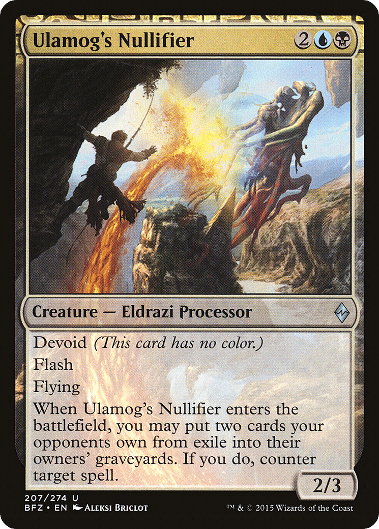 Ulamog's Nullifier — Battle for Zendikar — Magic: The Gathering