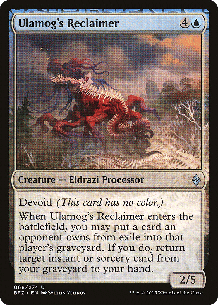 Ulamog's Reclaimer — Battle for Zendikar — Magic: The Gathering