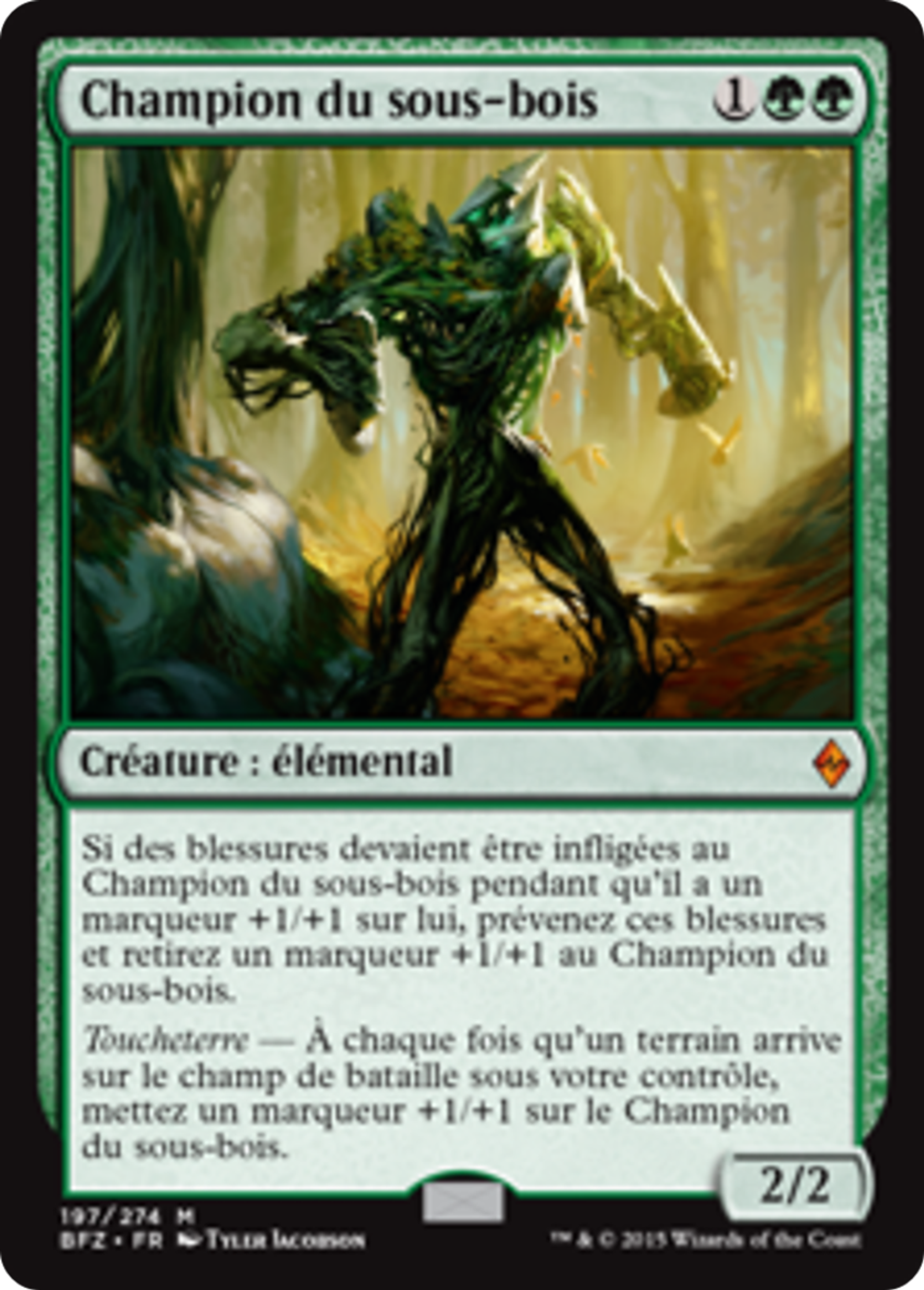 Champion du sous-bois — Battle for Zendikar — Magic: The Gathering