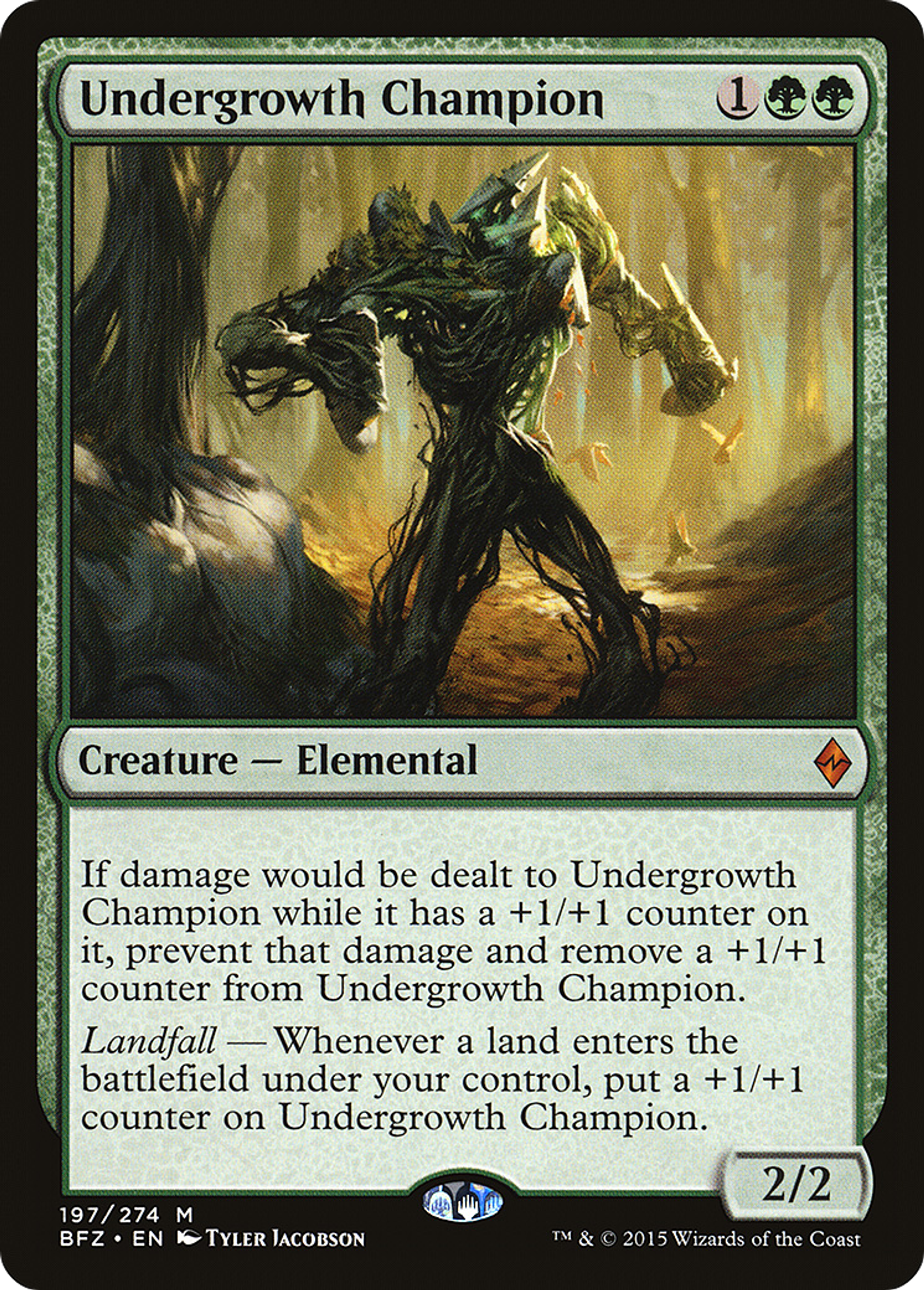 Undergrowth Champion — Battle for Zendikar — Magic: The Gathering
