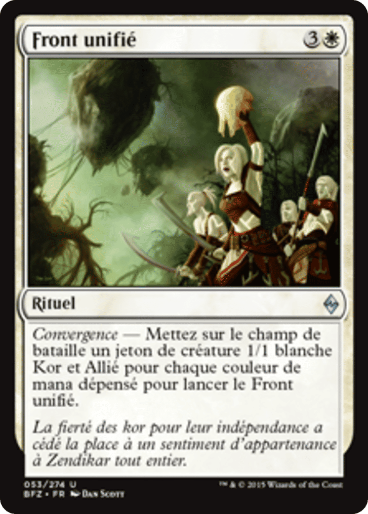 Front unifié — Battle for Zendikar — Magic: The Gathering