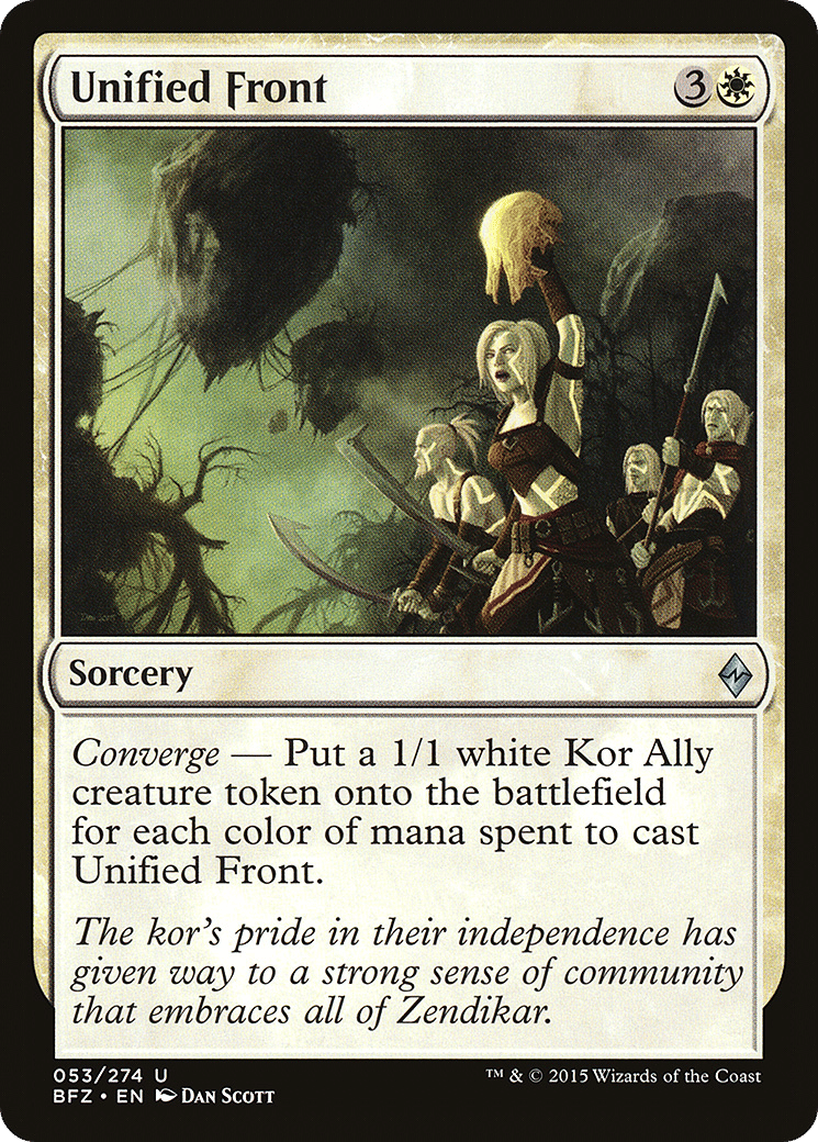 Unified Front — Battle for Zendikar — Magic: The Gathering
