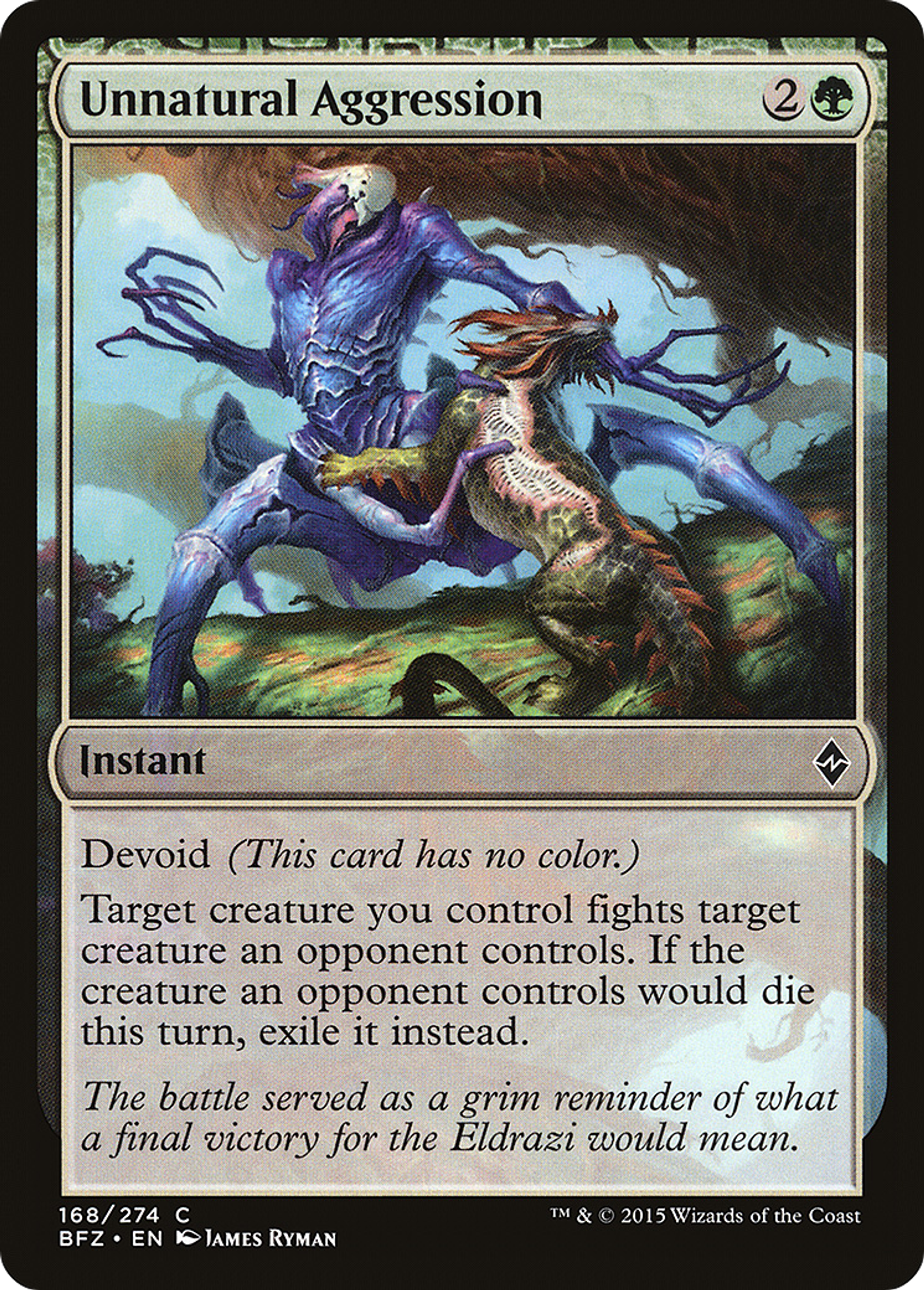 Agressivité surnaturelle — Battle for Zendikar — Magic: The Gathering