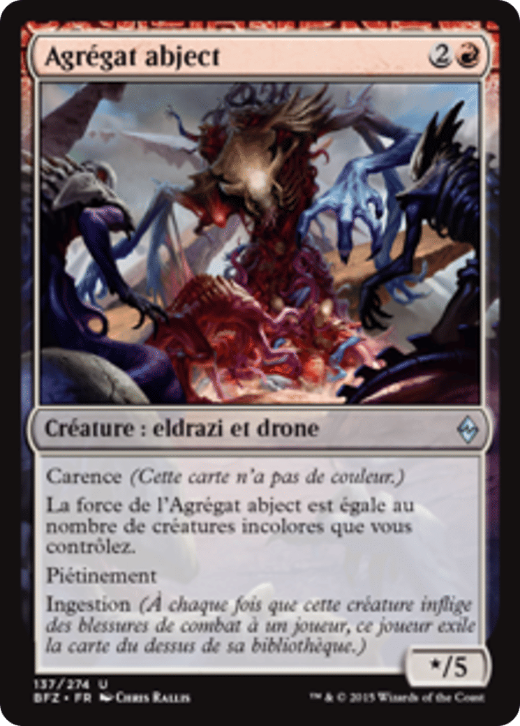Agrégat abject — Battle for Zendikar — Magic: The Gathering