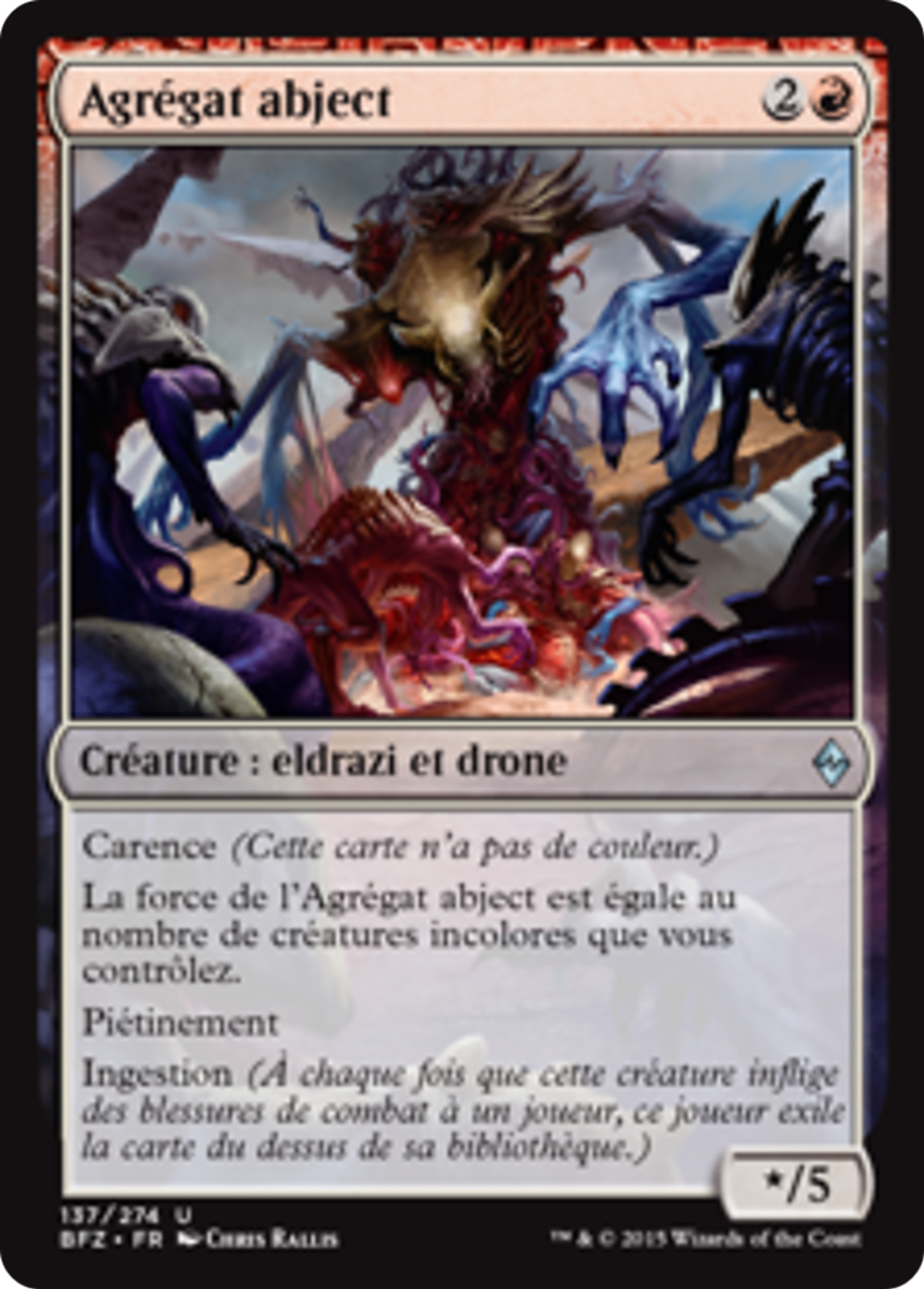 Agrégat abject — Battle for Zendikar — Magic: The Gathering