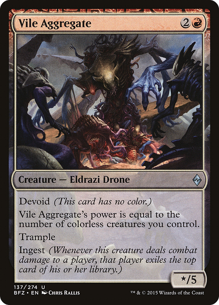 Vile Aggregate — Battle for Zendikar — Magic: The Gathering