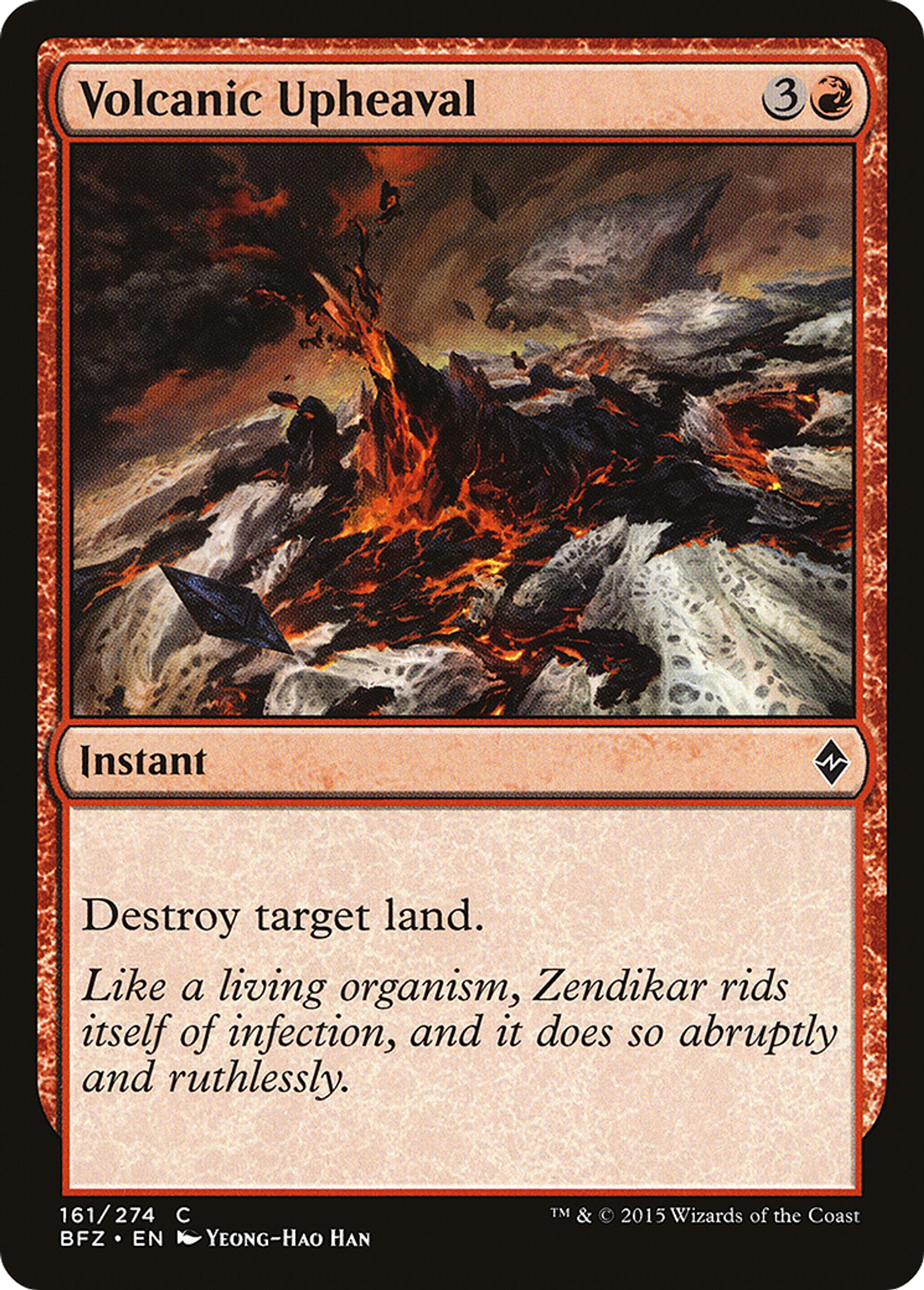 Bouleversement volcanique — Battle for Zendikar — Magic: The Gathering