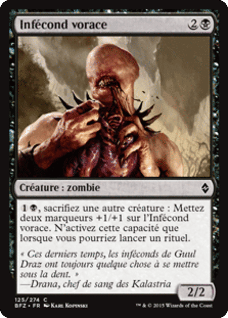Infécond vorace — Battle for Zendikar — Magic: The Gathering
