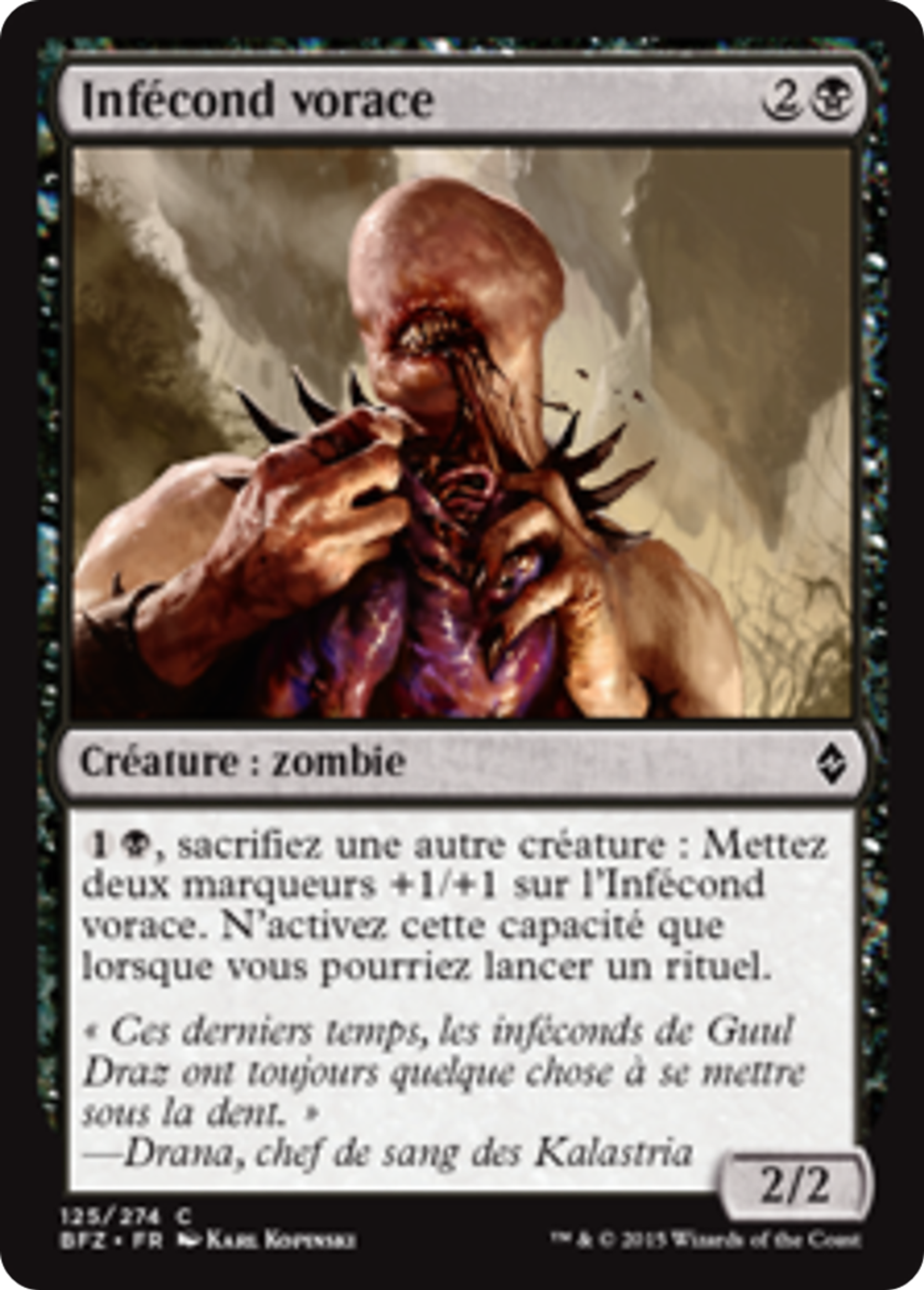 Infécond vorace — Battle for Zendikar — Magic: The Gathering