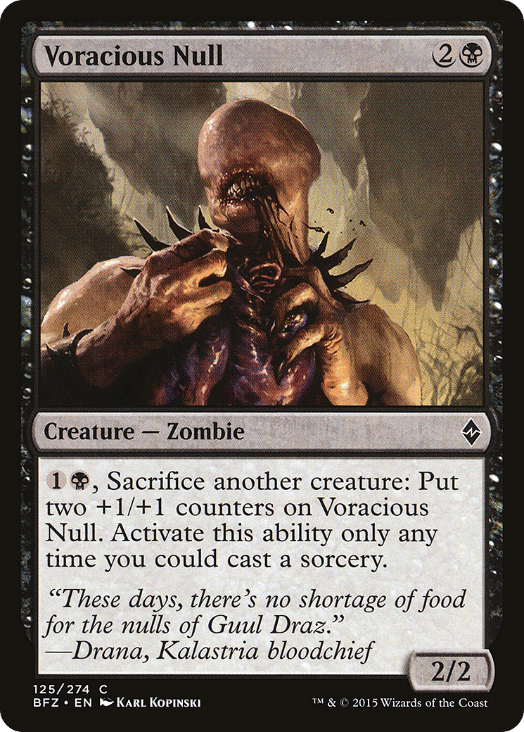 Voracious Null — Battle for Zendikar — Magic: The Gathering