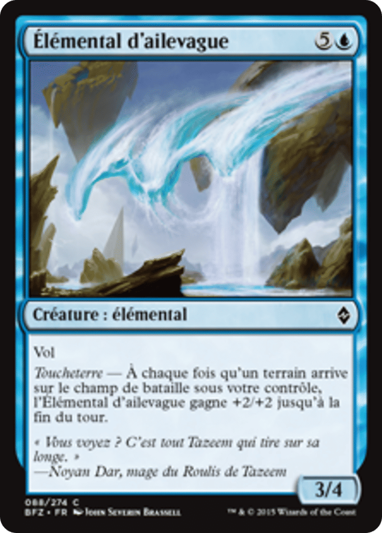 Élémental d'ailevague — Battle for Zendikar — Magic: The Gathering