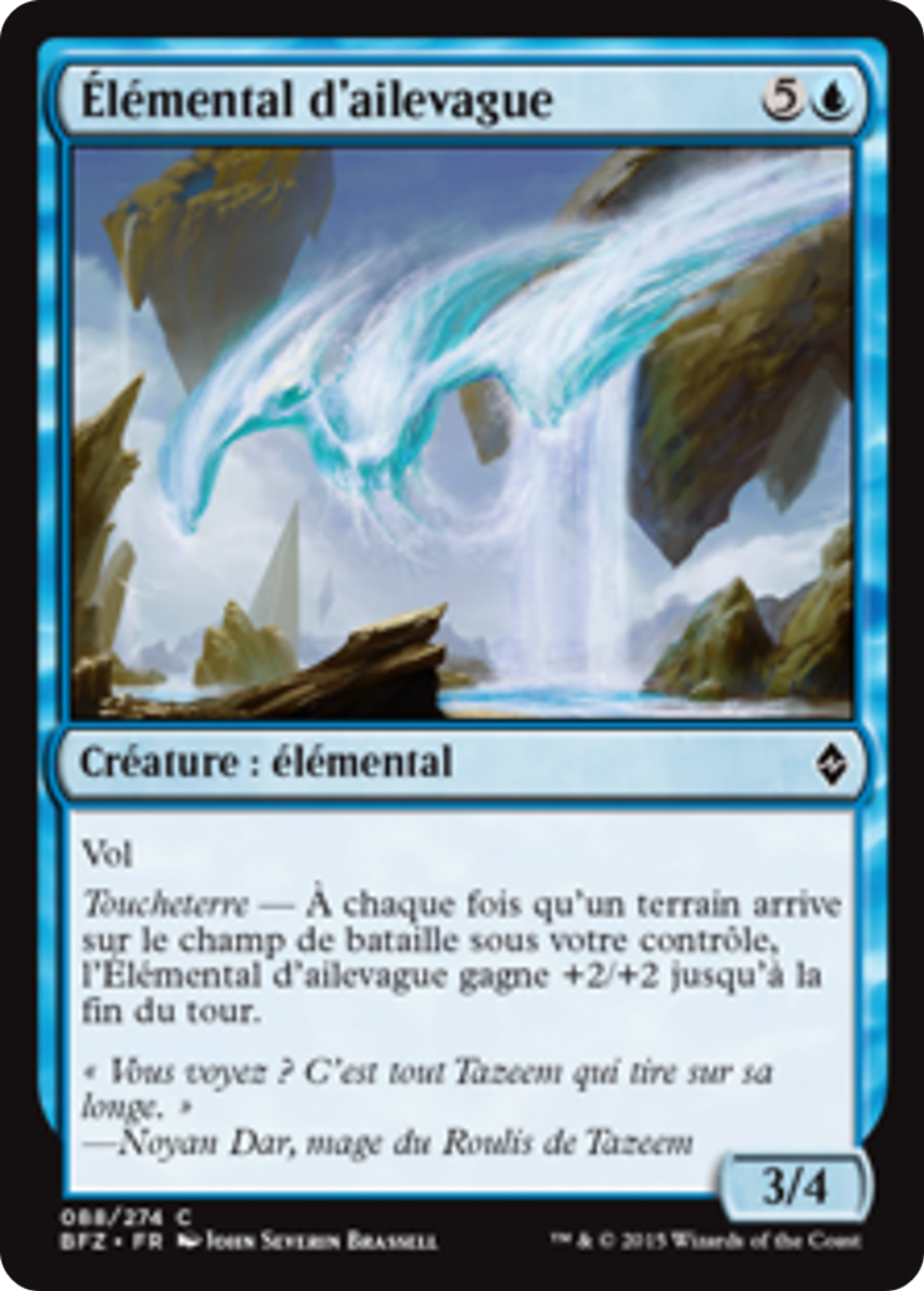 Élémental d'ailevague — Battle for Zendikar — Magic: The Gathering