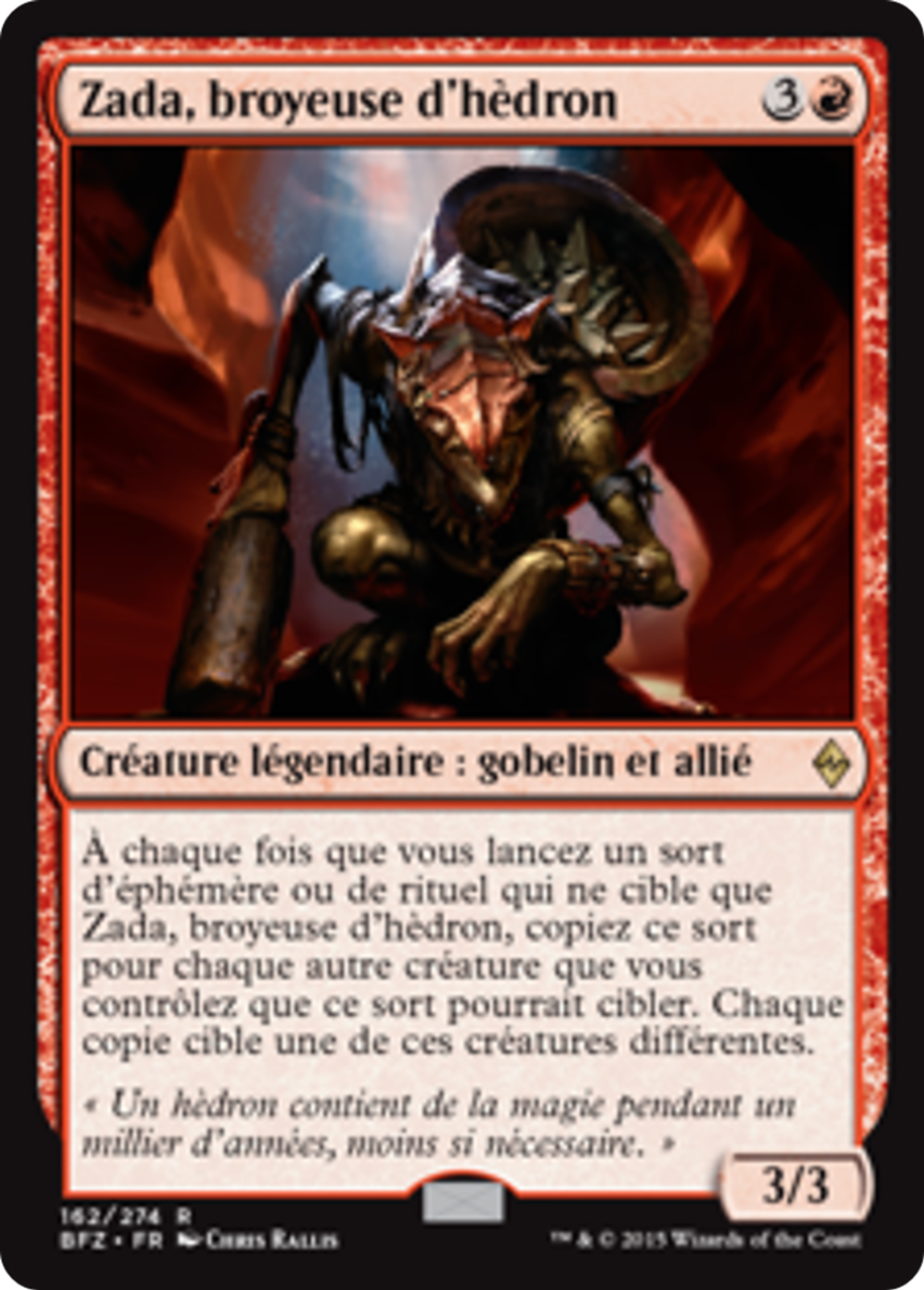 Zada, broyeuse d'hèdron — Battle for Zendikar — Magic: The Gathering