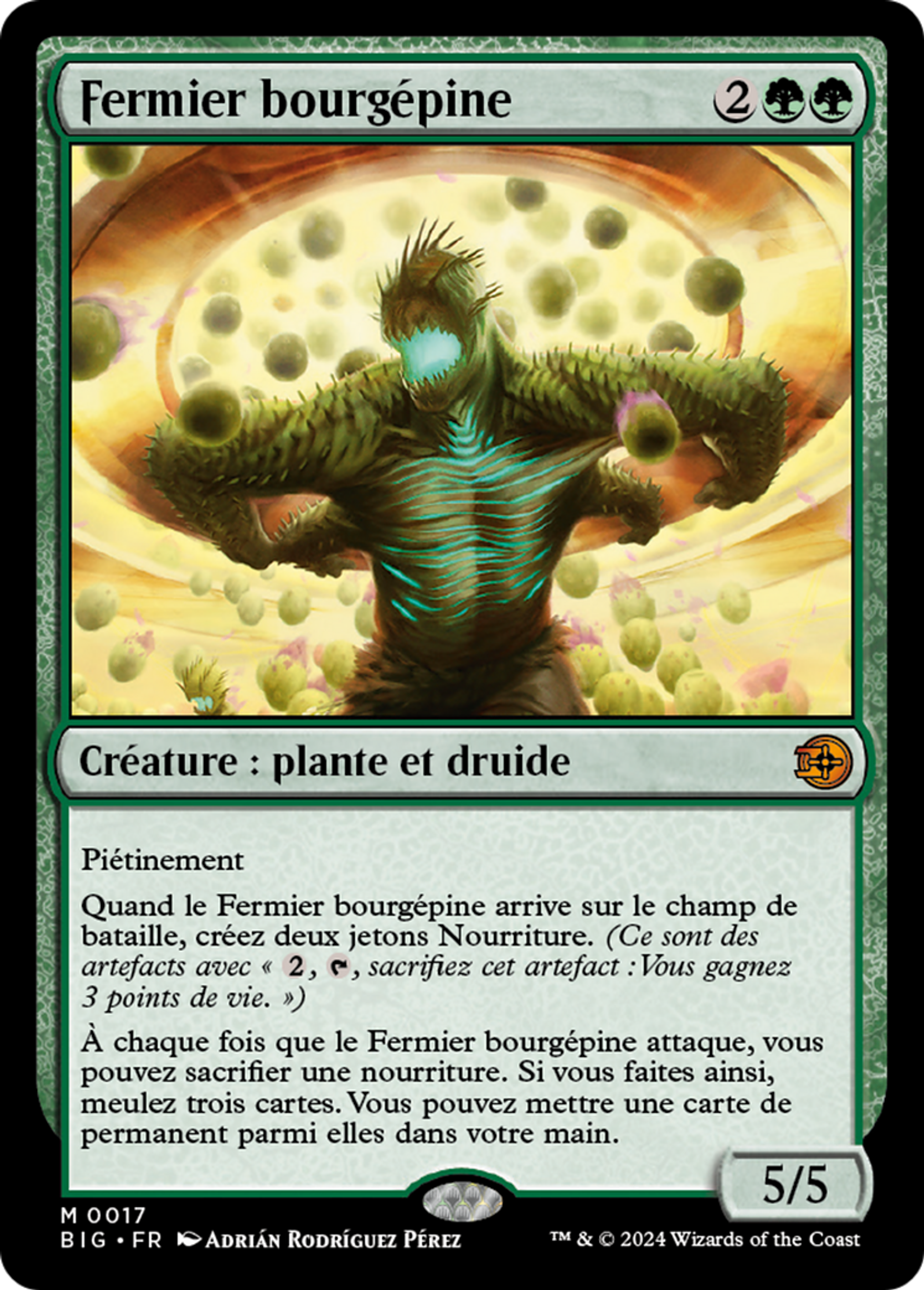 Fermier bourgépine — The Big Score — Magic: The Gathering