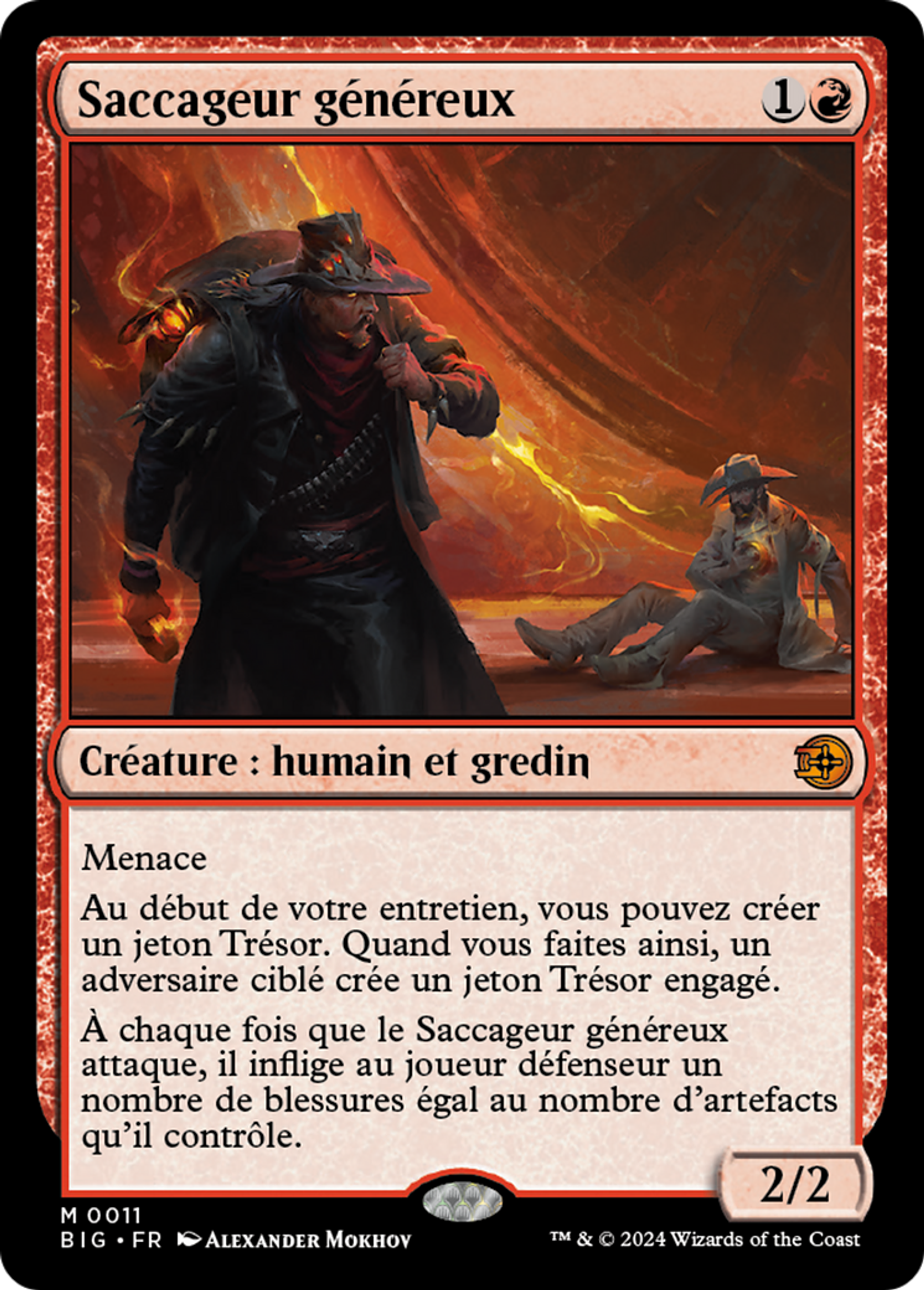 Saccageur généreux — The Big Score — Magic: The Gathering