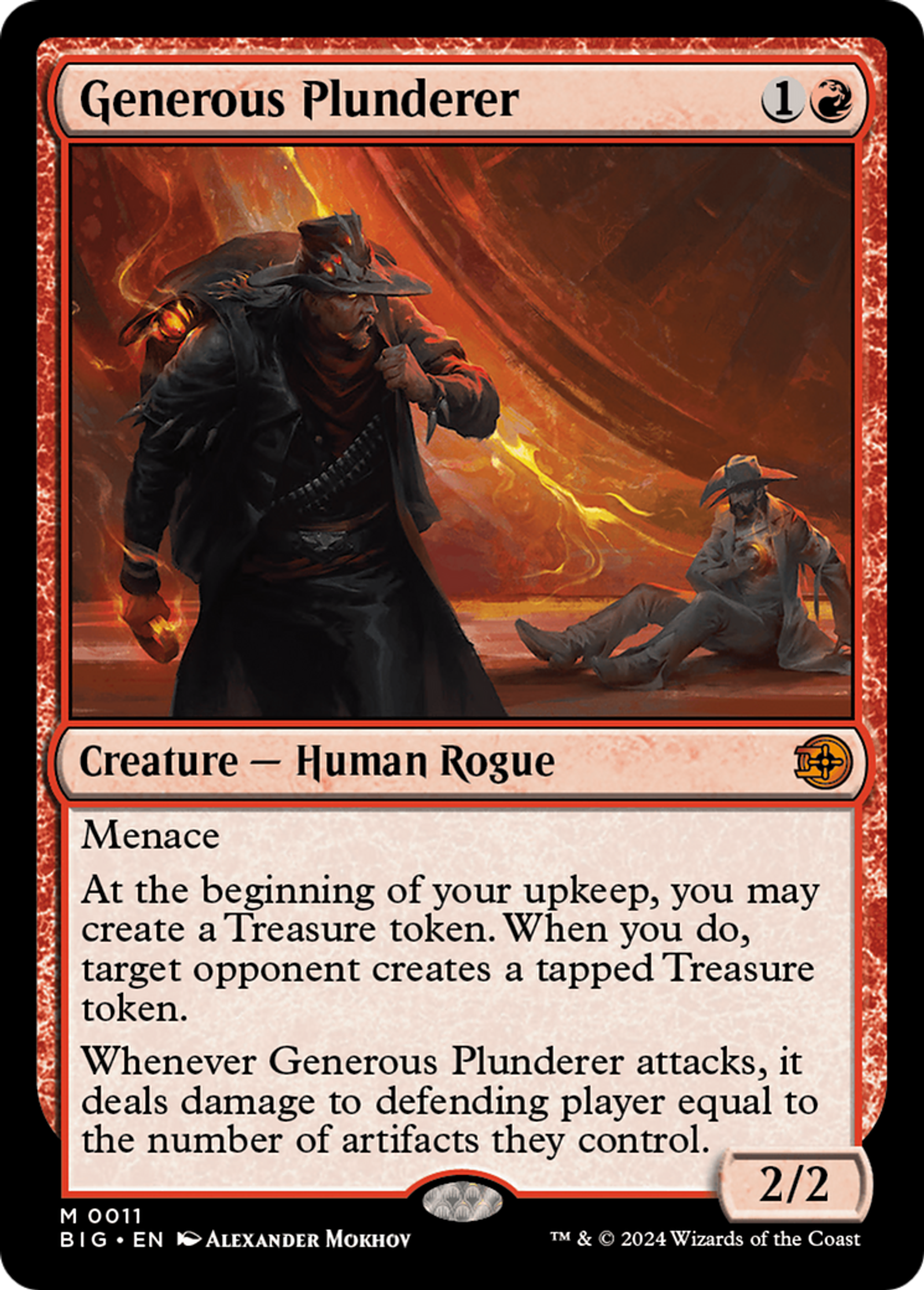 Saccageur généreux — The Big Score — Magic: The Gathering