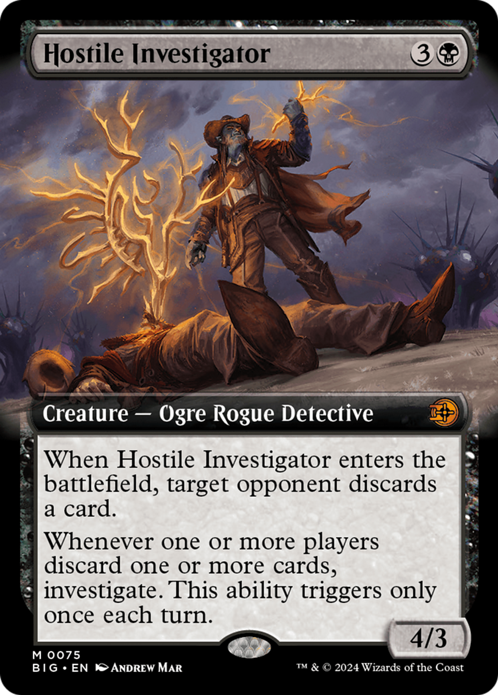 Hostile Investigator — The Big Score — Magic: The Gathering