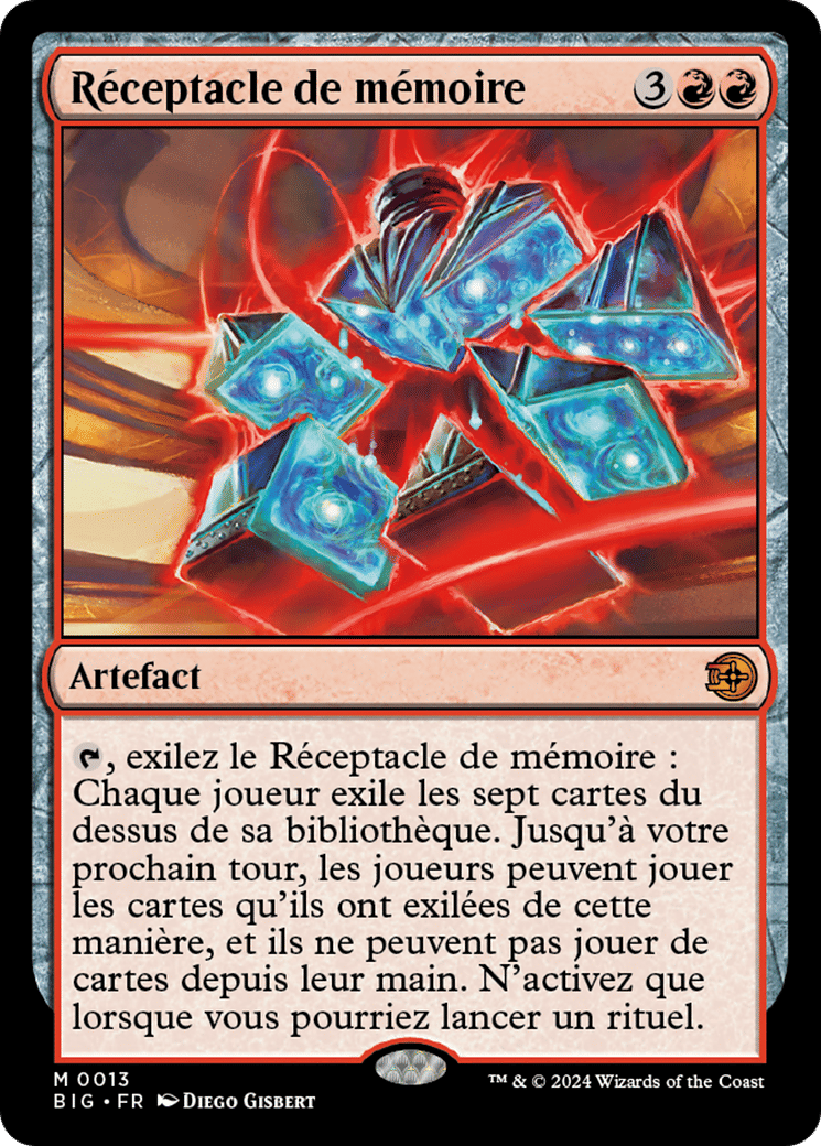 Réceptacle de mémoire — The Big Score — Magic: The Gathering