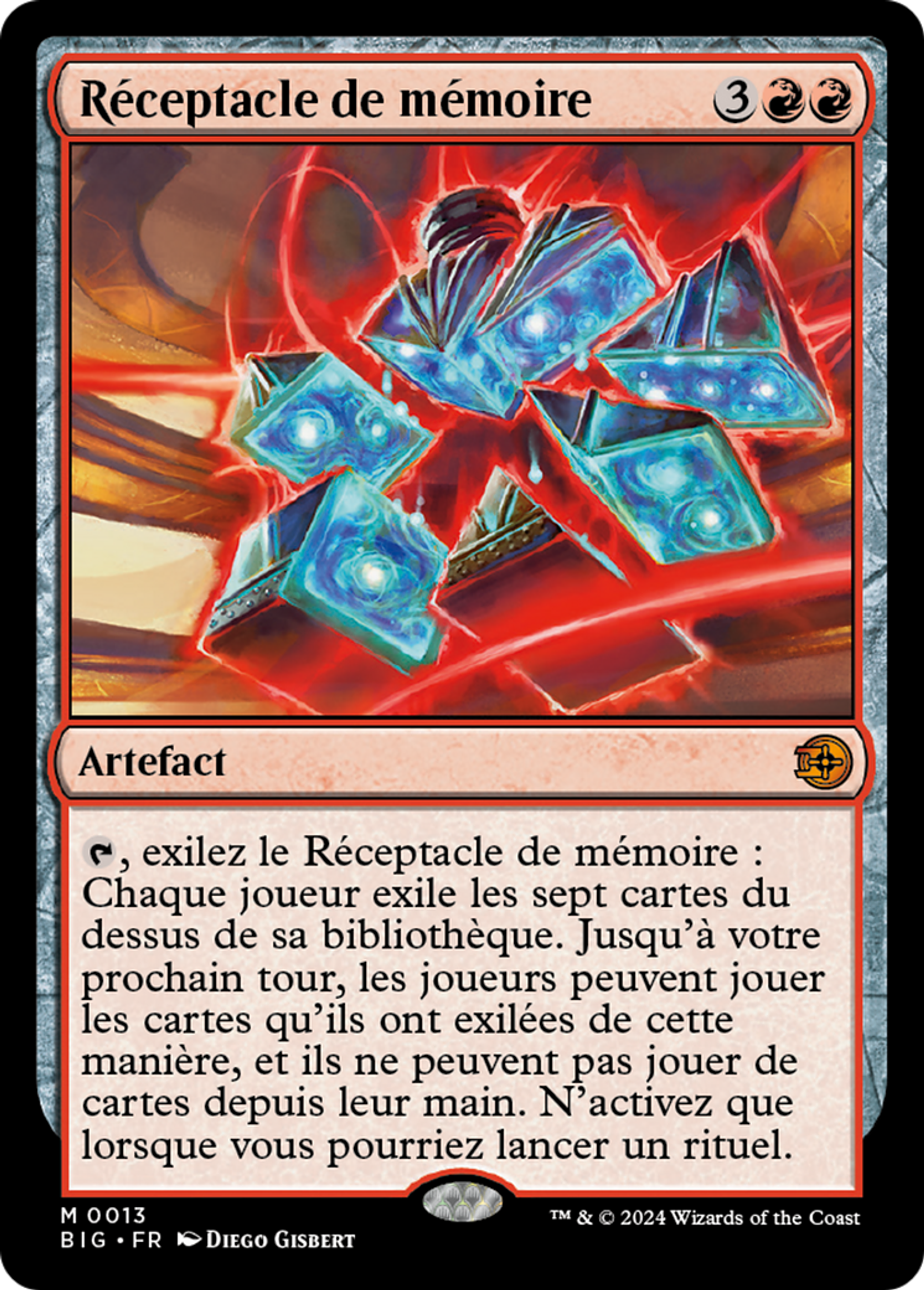 Réceptacle de mémoire — The Big Score — Magic: The Gathering